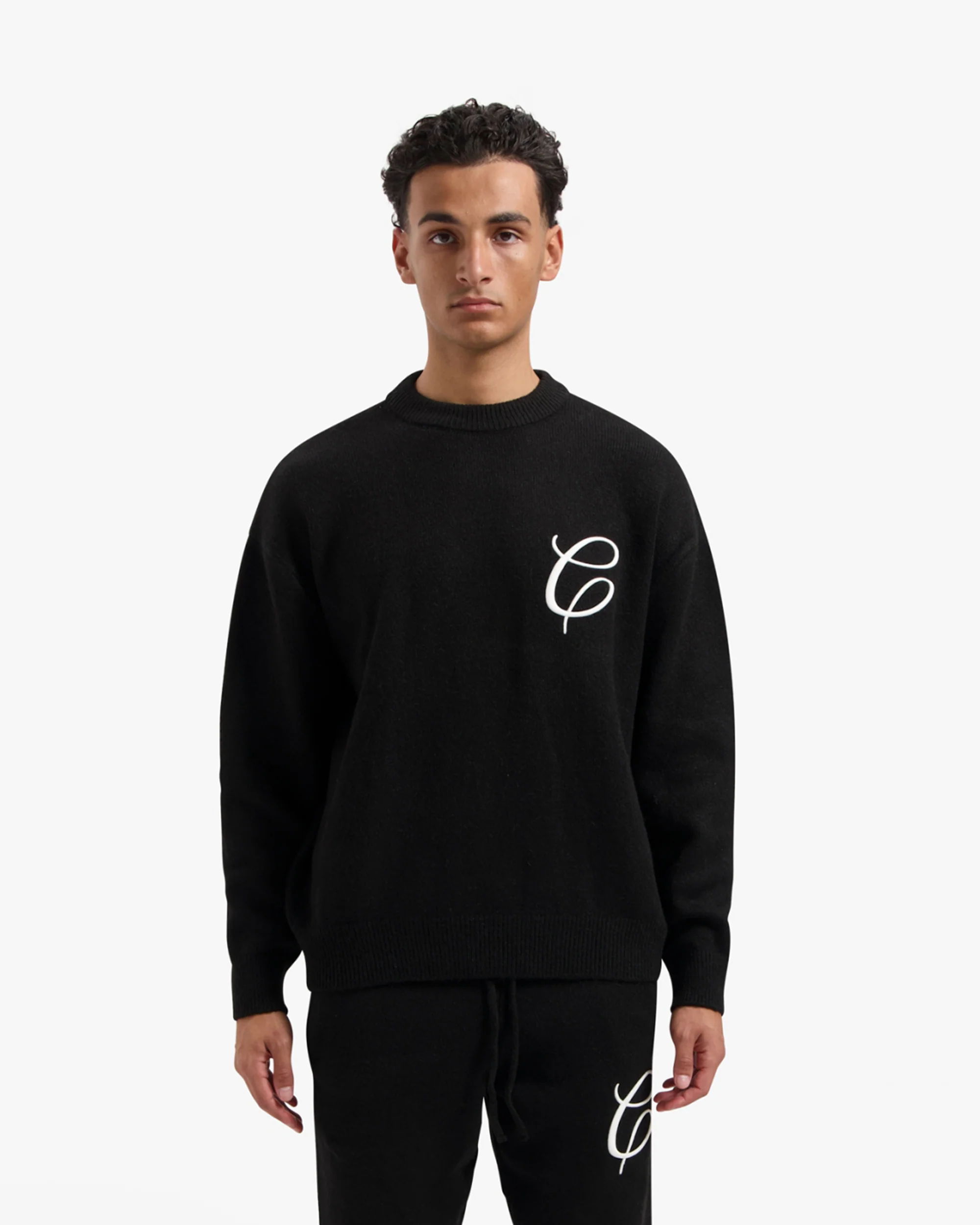 Croyez Essence Knit Tracksuit | Black - Image 3