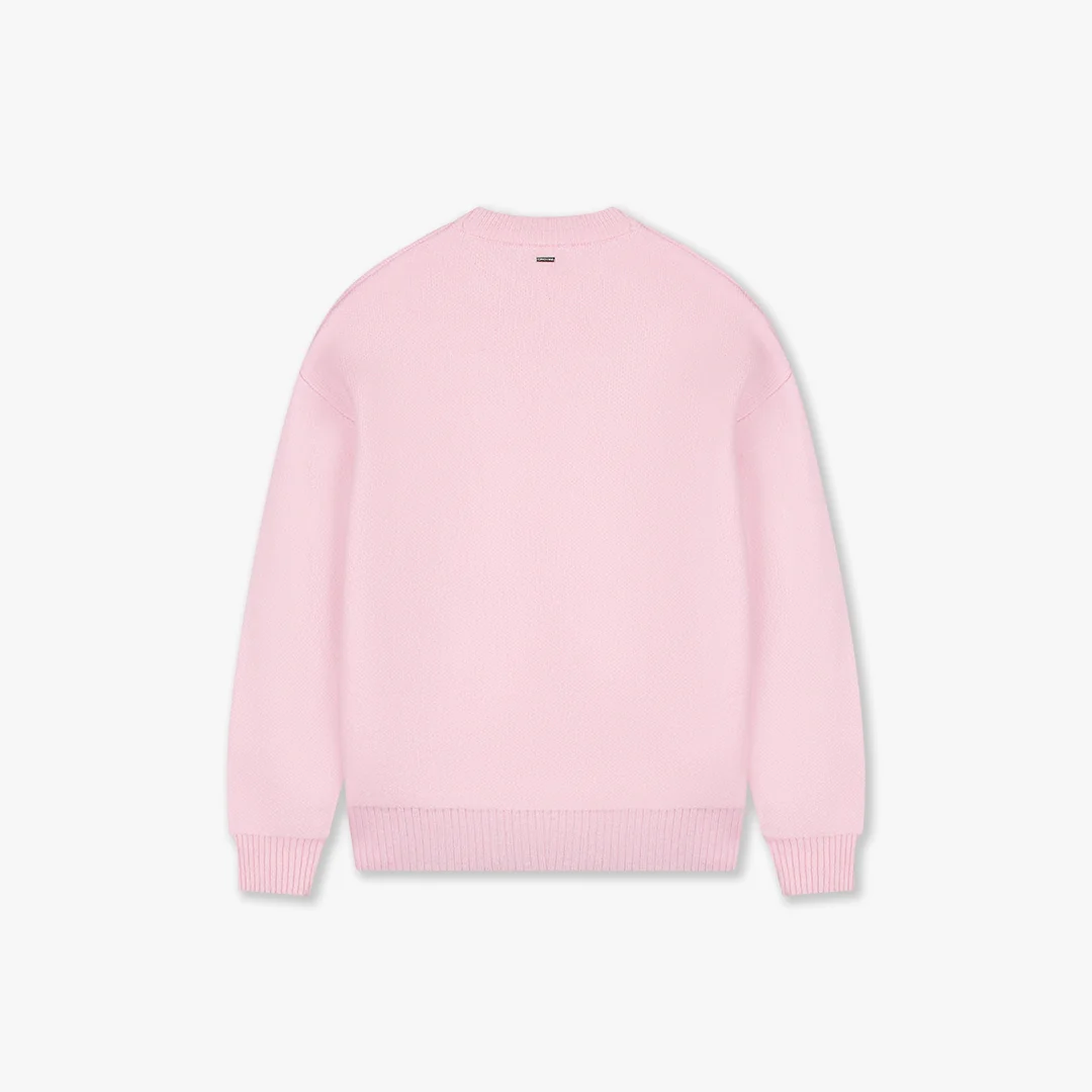 Croyez Etiquette Knit Sweater | Pink - Image 2