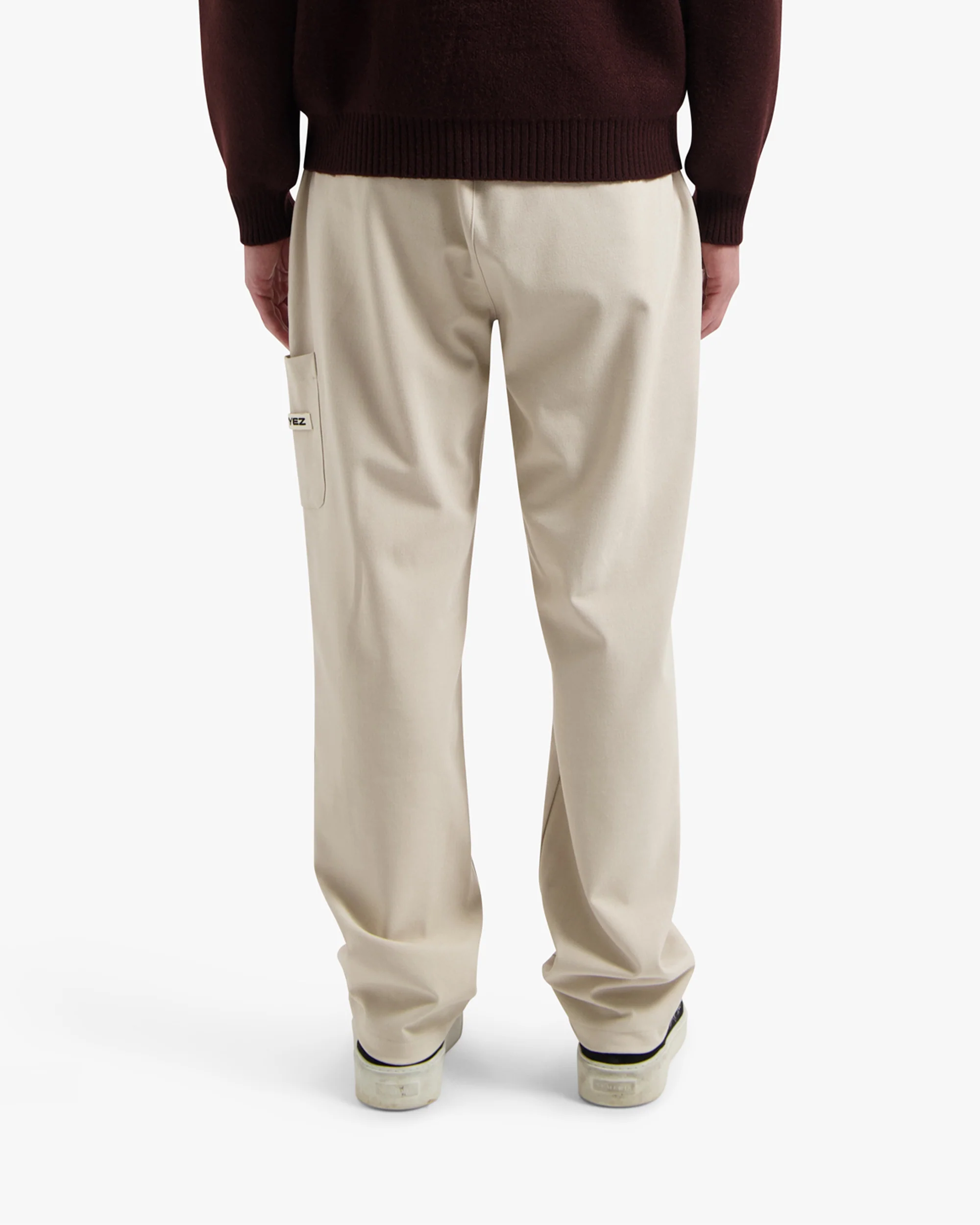 Croyez Etiquette Straight Chino | Off-White - Image 4