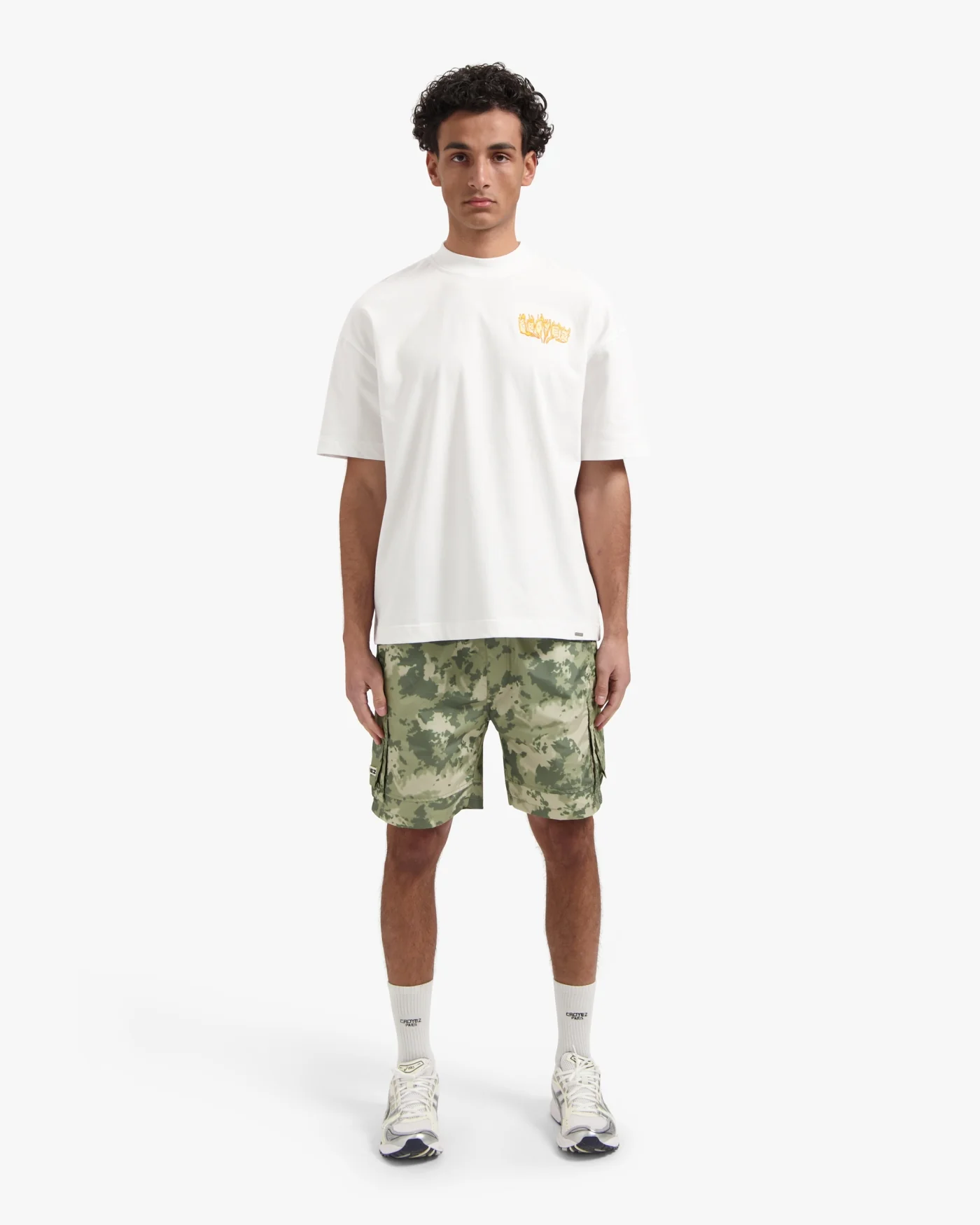 CROYEZ FLAMING LOGO T-SHIRT | WHITE - Image 5