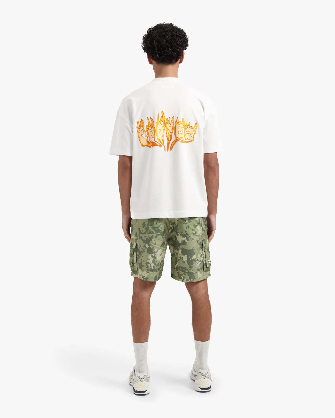 CROYEZ FLAMING LOGO T-SHIRT | WHITE - Image 6