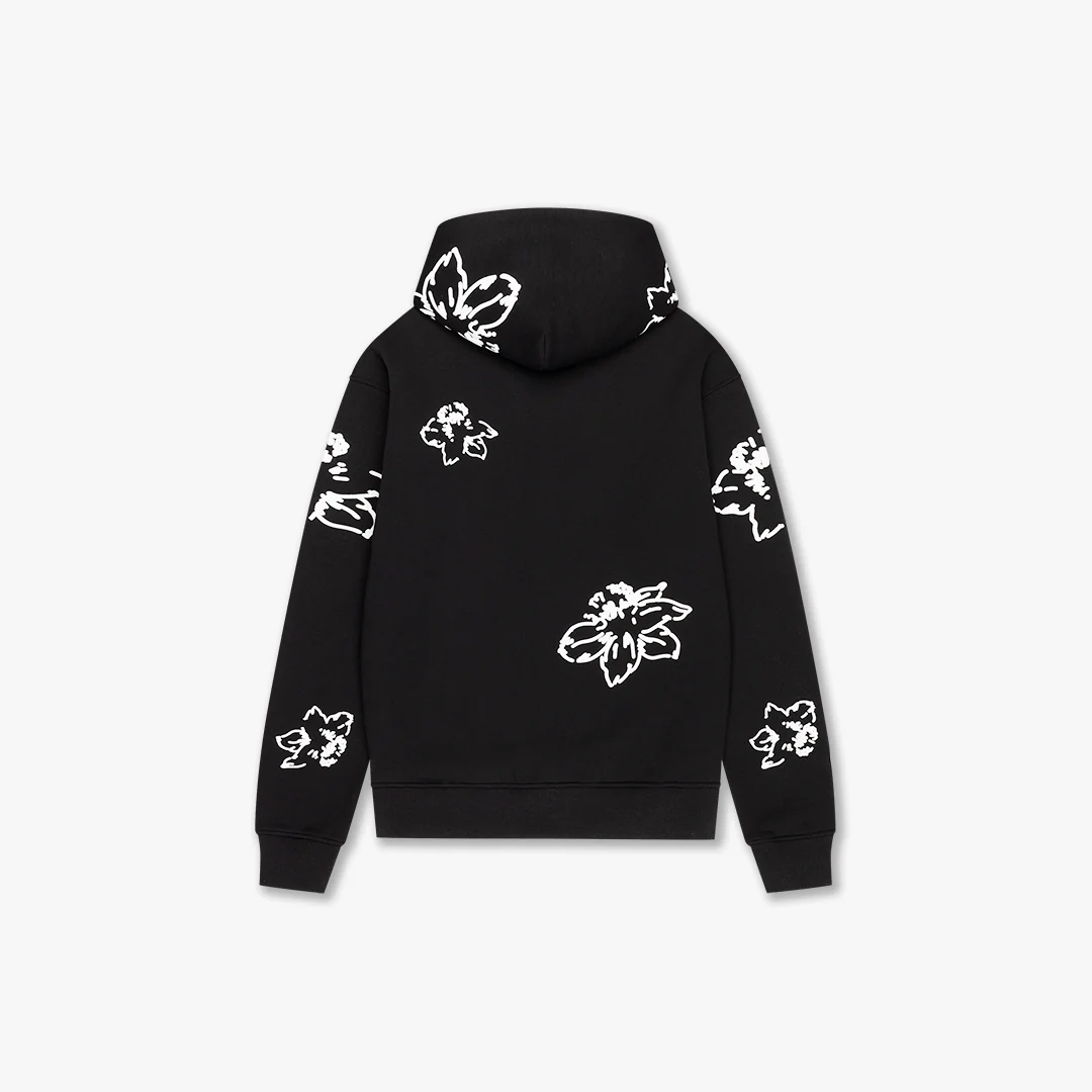CROYEZ FLOWER HOODIE | BLACK - Image 2