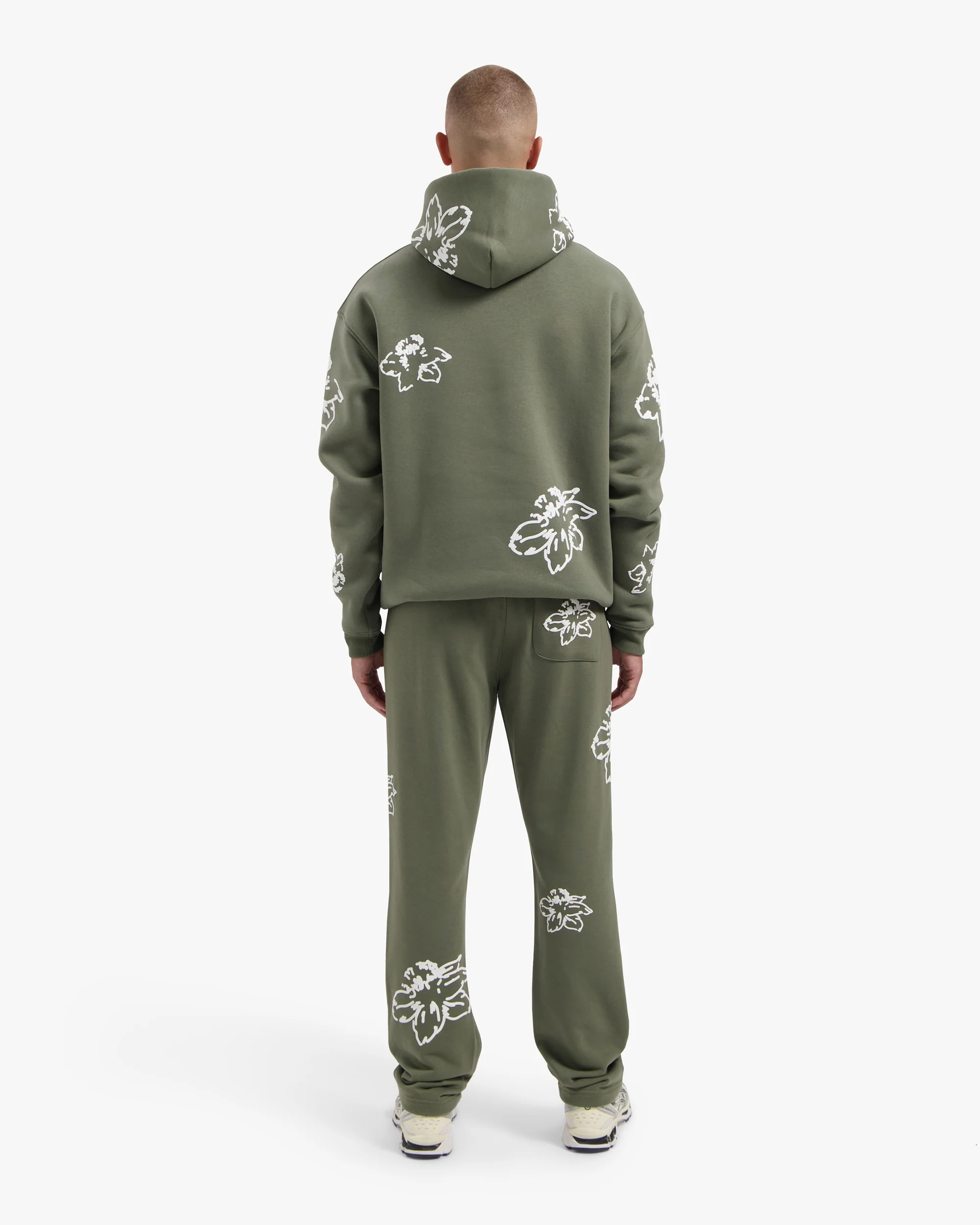 CROYEZ FLOWER HOODIE | DUSTY OLIVE - Image 6