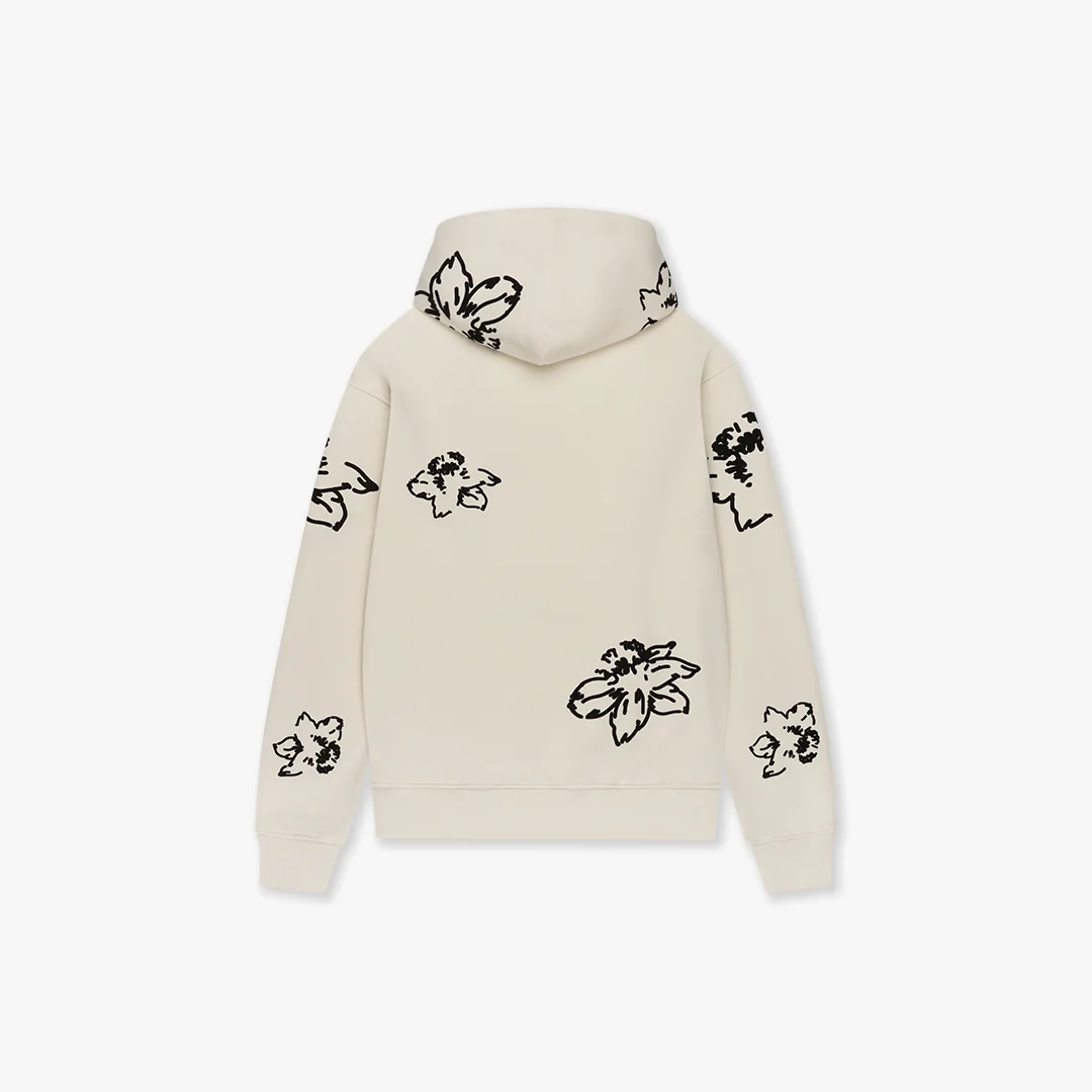 CROYEZ FLOWER HOODIE | OFF-WHITE - Image 2