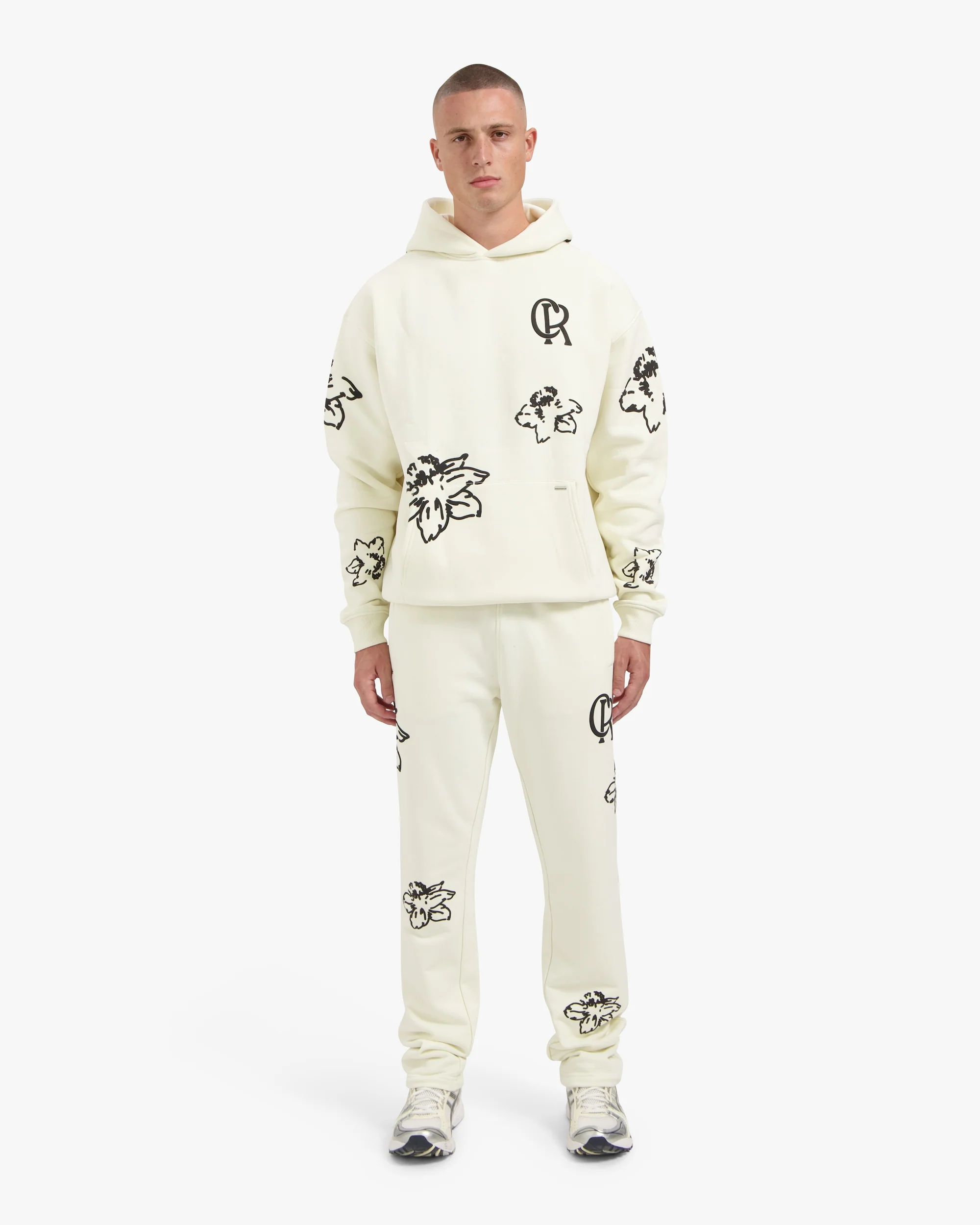CROYEZ FLOWER HOODIE | OFF-WHITE - Image 5