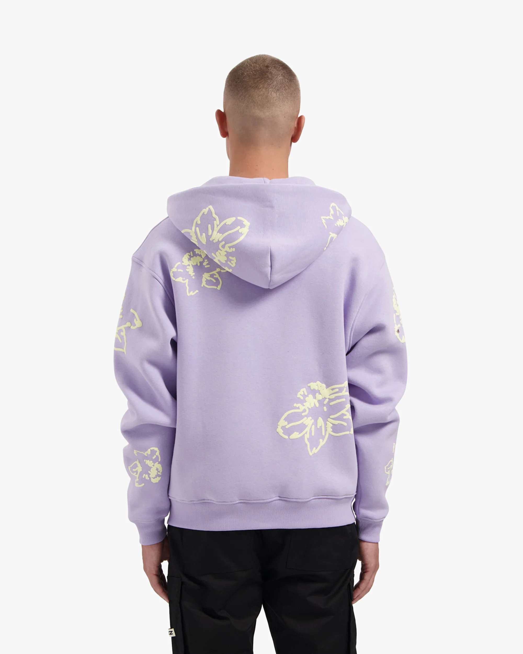CROYEZ FLOWER ZIP-HOODIE | LILAC - Image 4