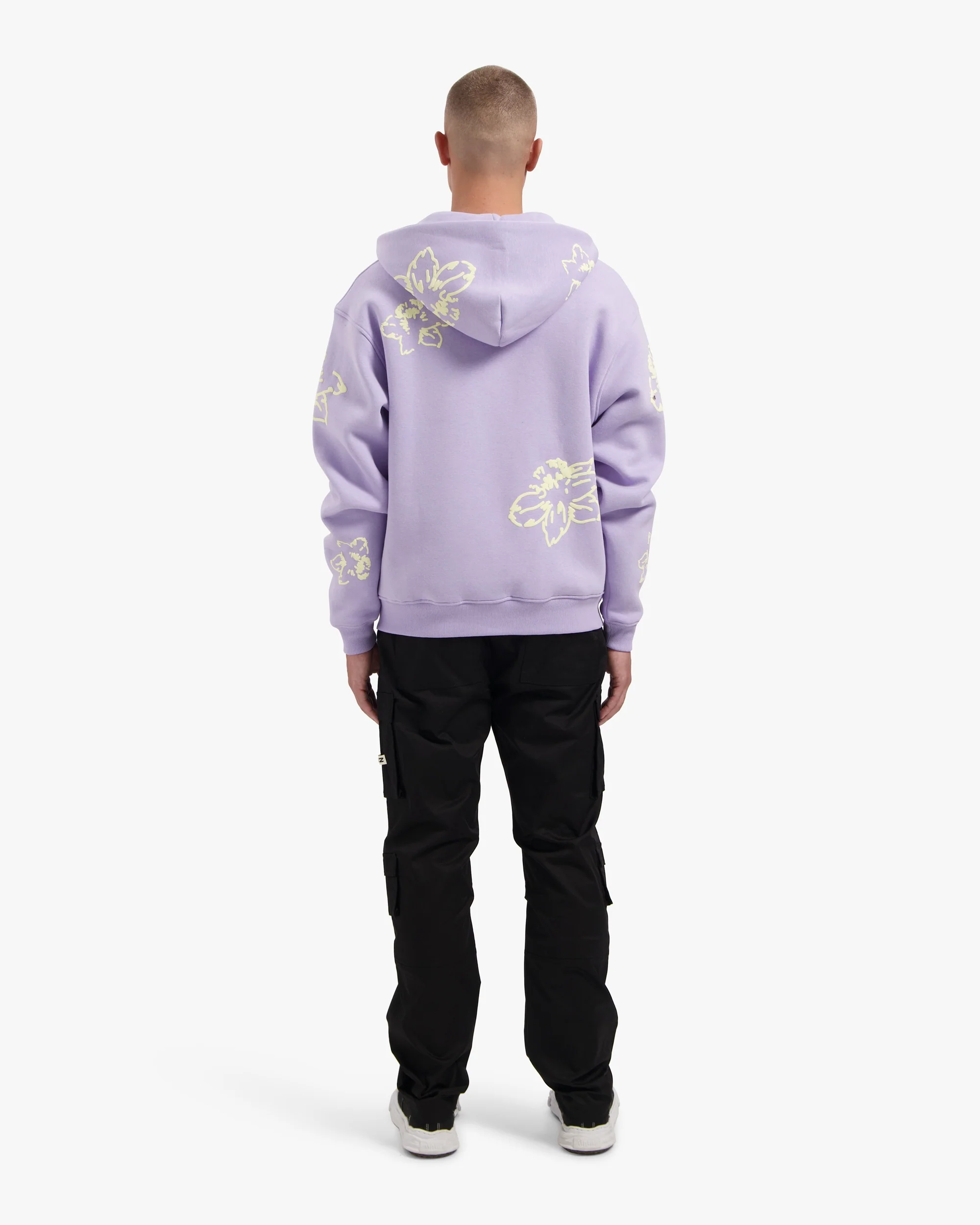 CROYEZ FLOWER ZIP-HOODIE | LILAC - Image 6