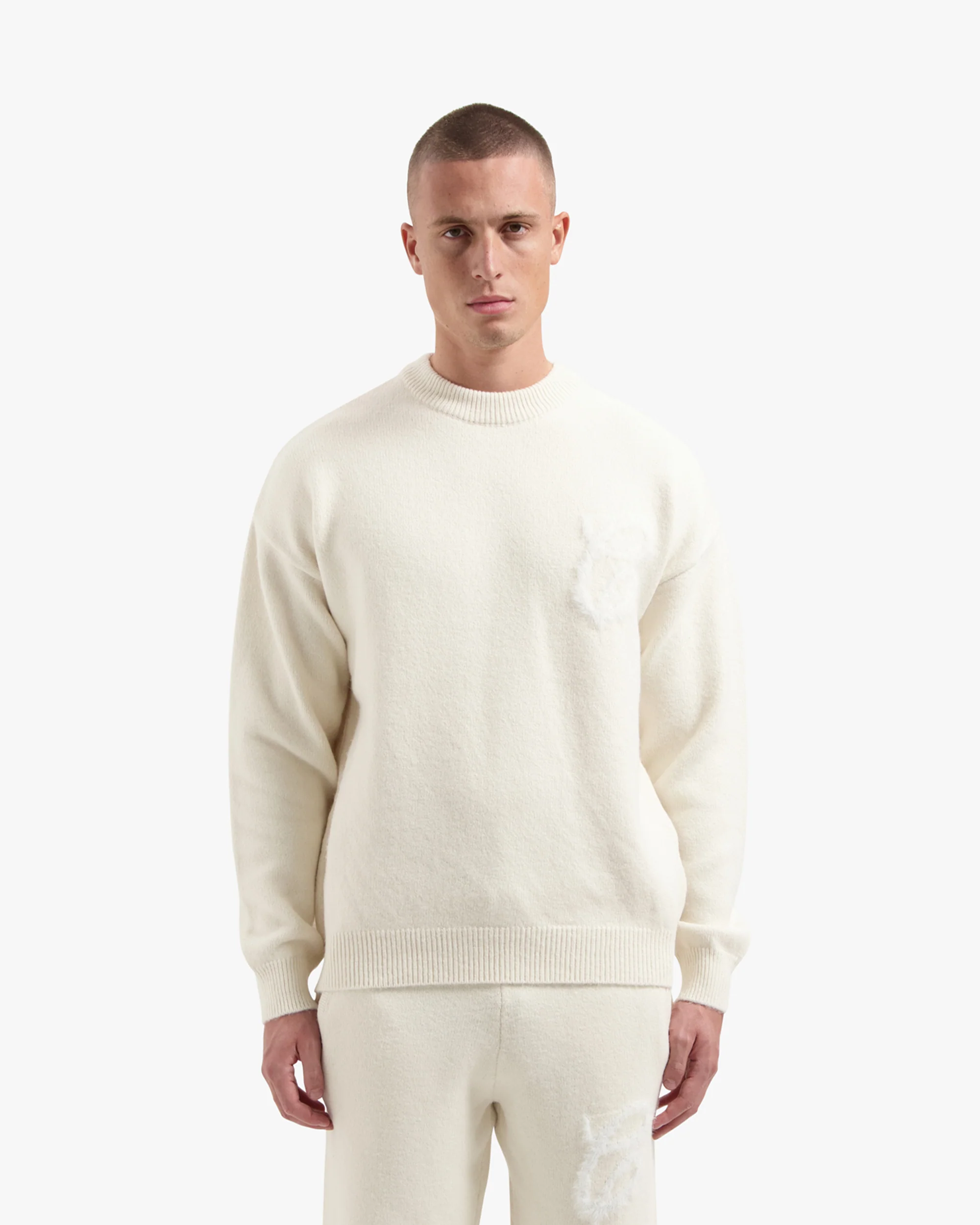 Croyez Fluffy Essence Knit Set | Cream - Image 5