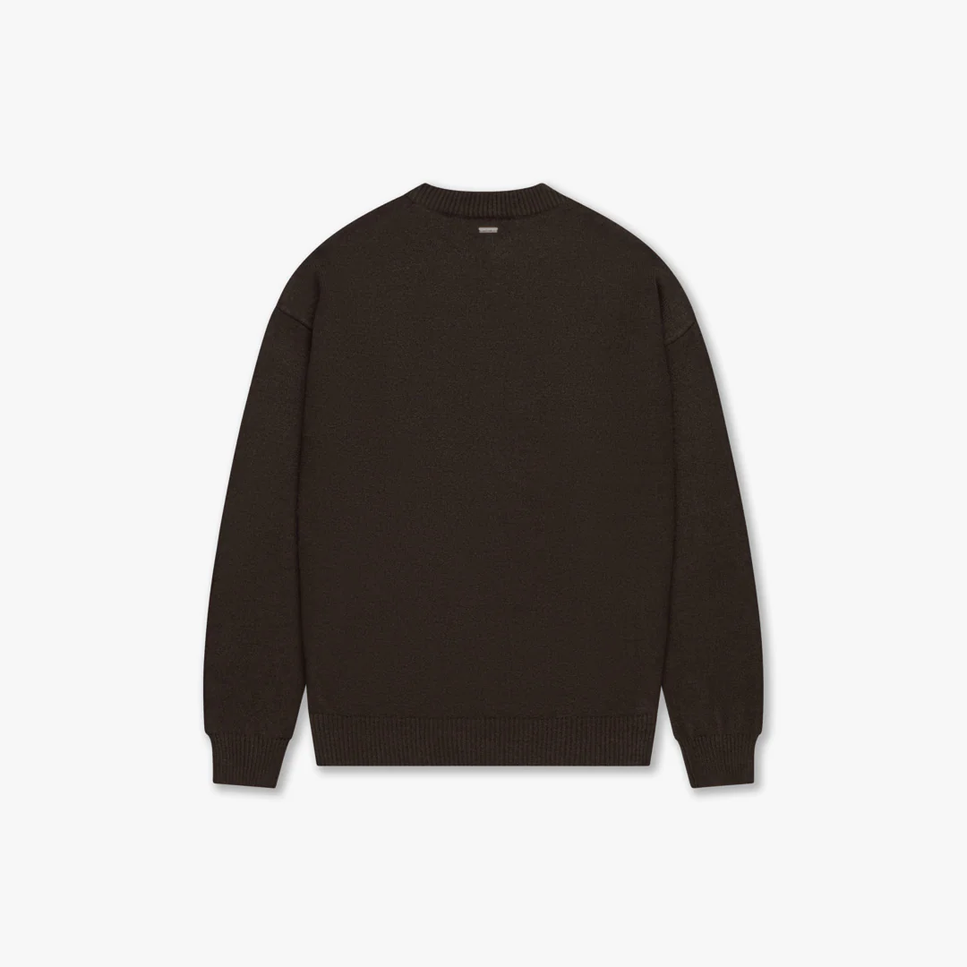 CROYEZ FLUFFY ESSENCE KNIT SWEATER | BROWN - Image 2