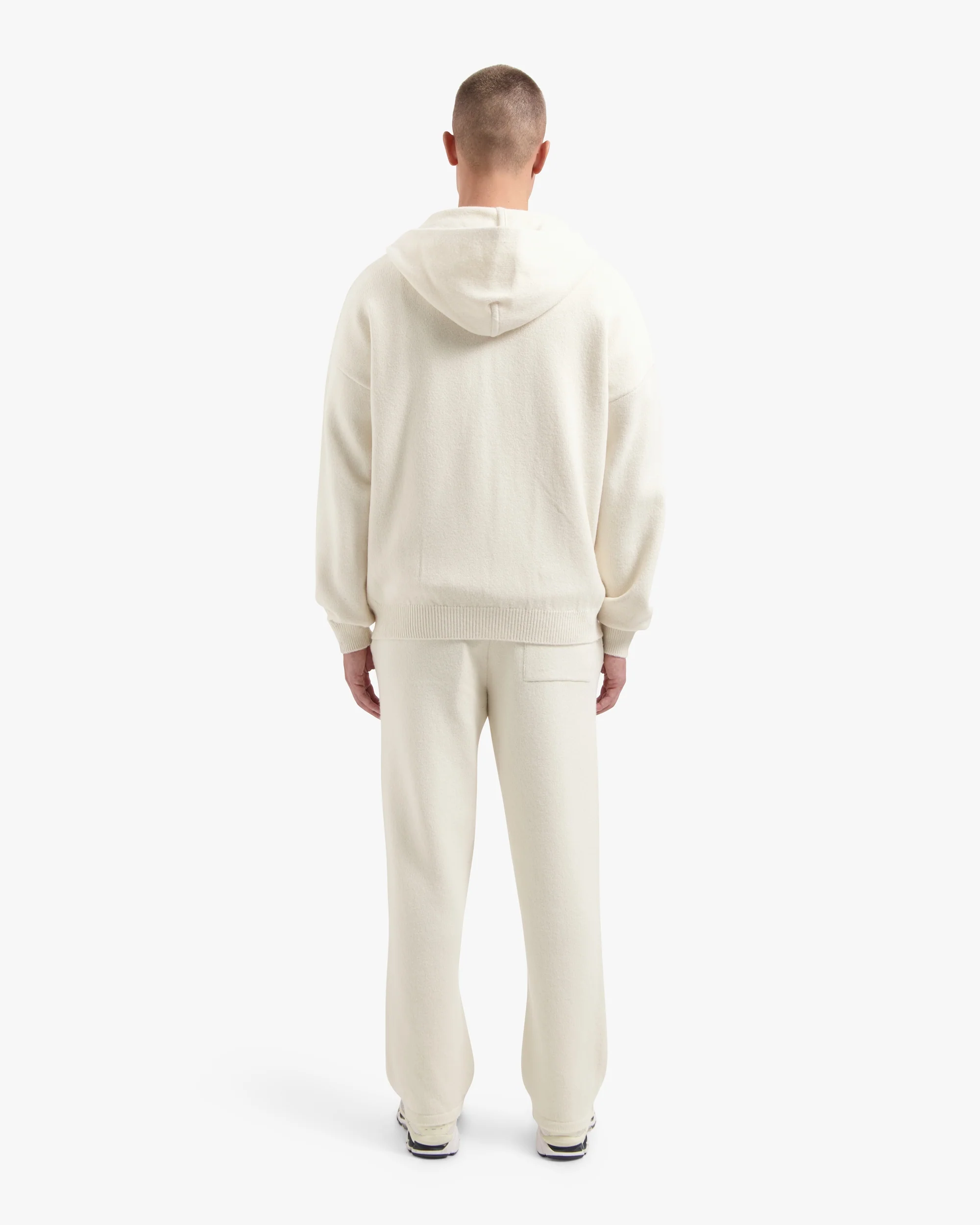 CROYEZ FLUFFY ESSENCE KNIT ZIP-HOODIE | CREAM - Image 6
