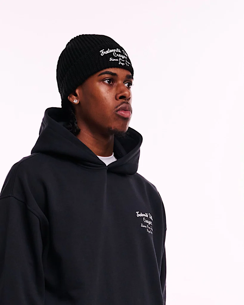 CROYEZ FRATERNITÉ BEANIE | BLACK - Image 4