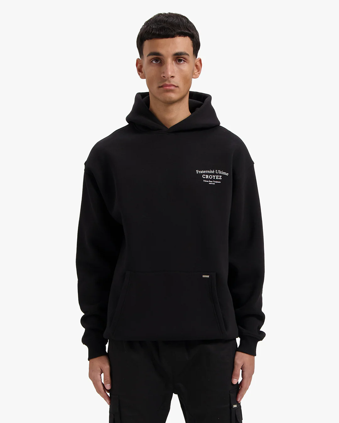 CROYEZ FRATERNITÉ HOODIE | BLACK - Image 3