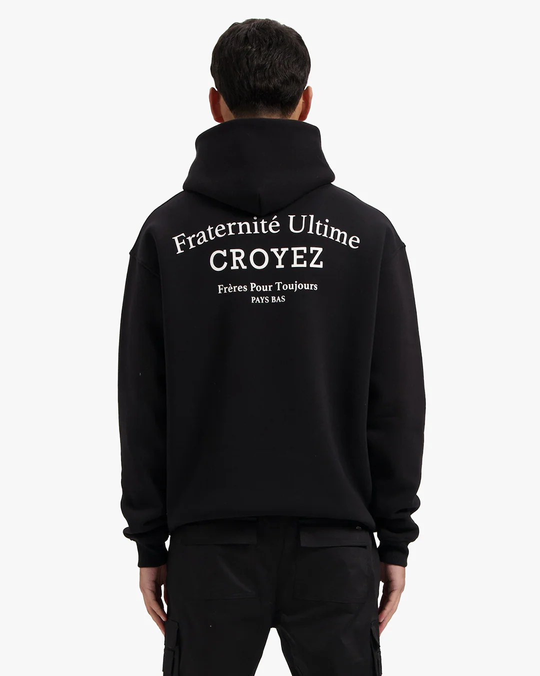 CROYEZ FRATERNITÉ HOODIE | BLACK - Image 4