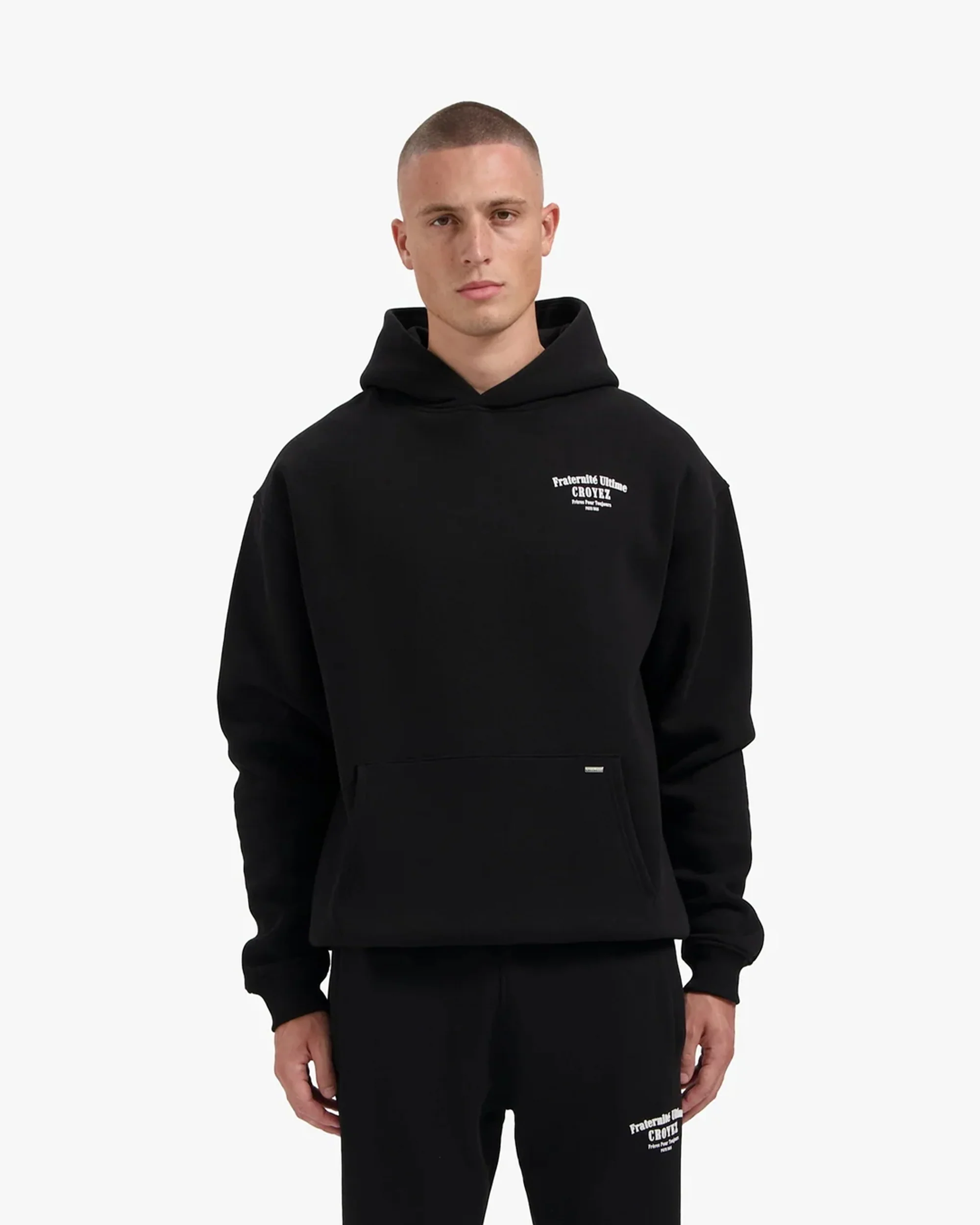 CROYEZ FRATERNITÉ HOODIE | BLACK - Image 3