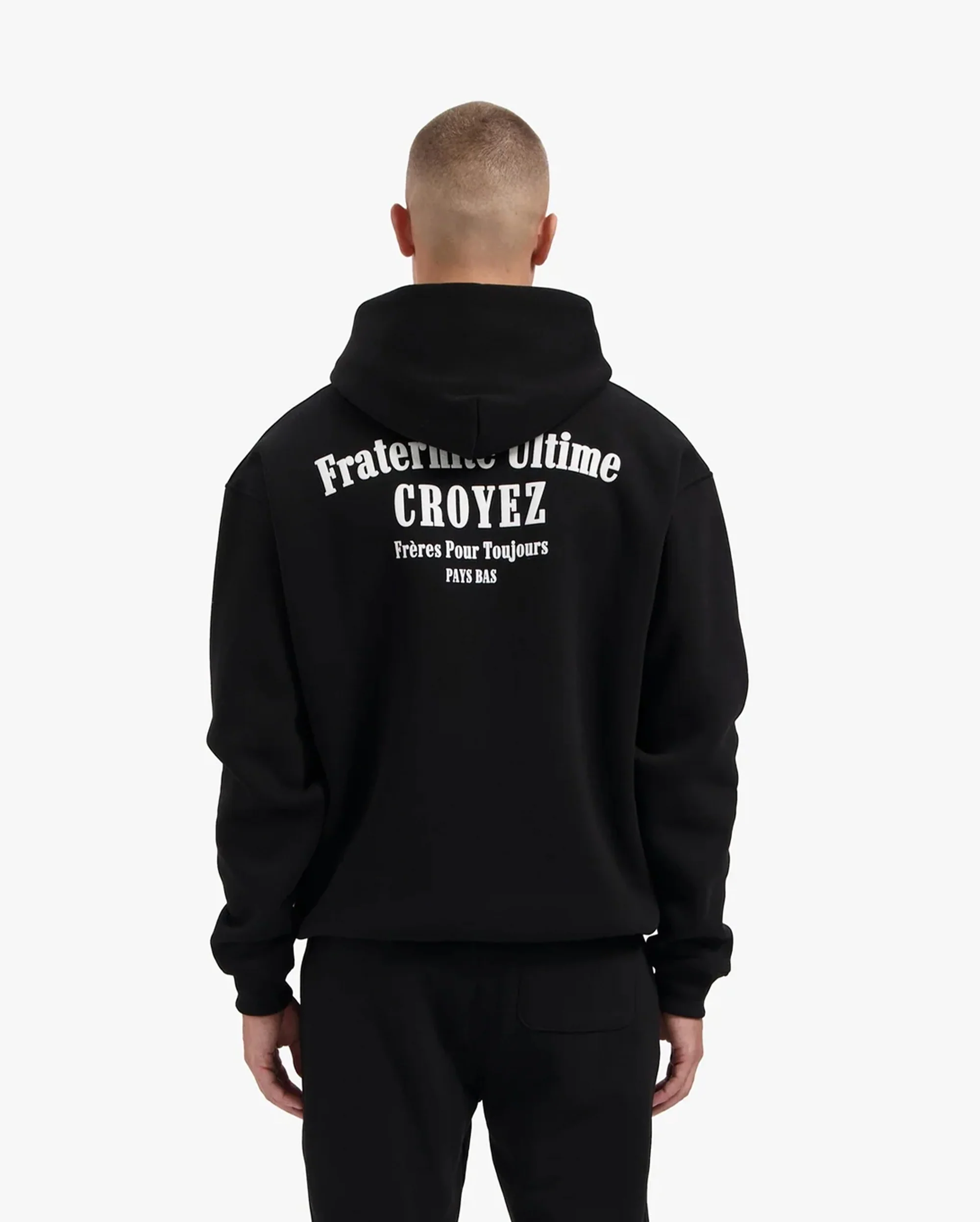 CROYEZ FRATERNITÉ HOODIE | BLACK - Image 4