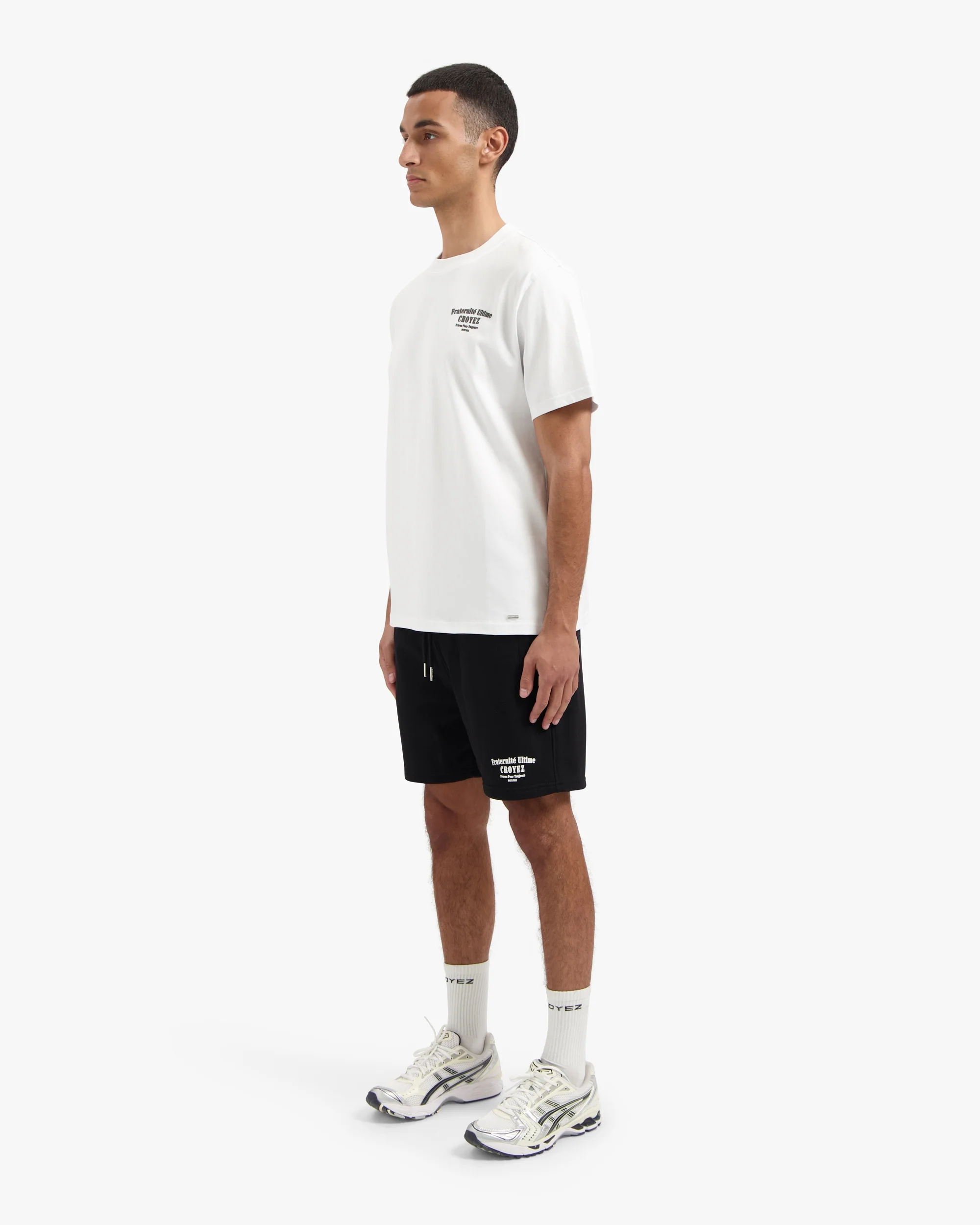 CROYEZ FRATERNITÉ SHORTS | BLACK/WHITE - Image 7