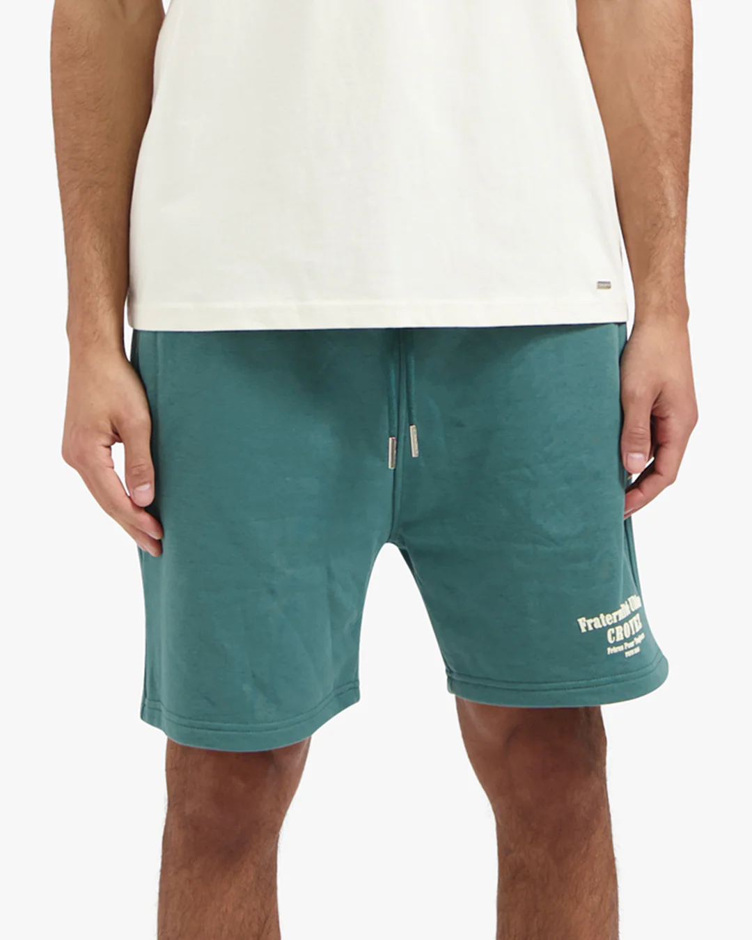 CROYEZ FRATERNITÉ SHORTS | GREEN/OFF-WHITE - Image 3