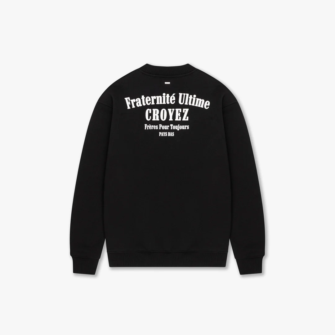 CROYEZ FRATERNITÉ SWEATER | BLACK - Image 2