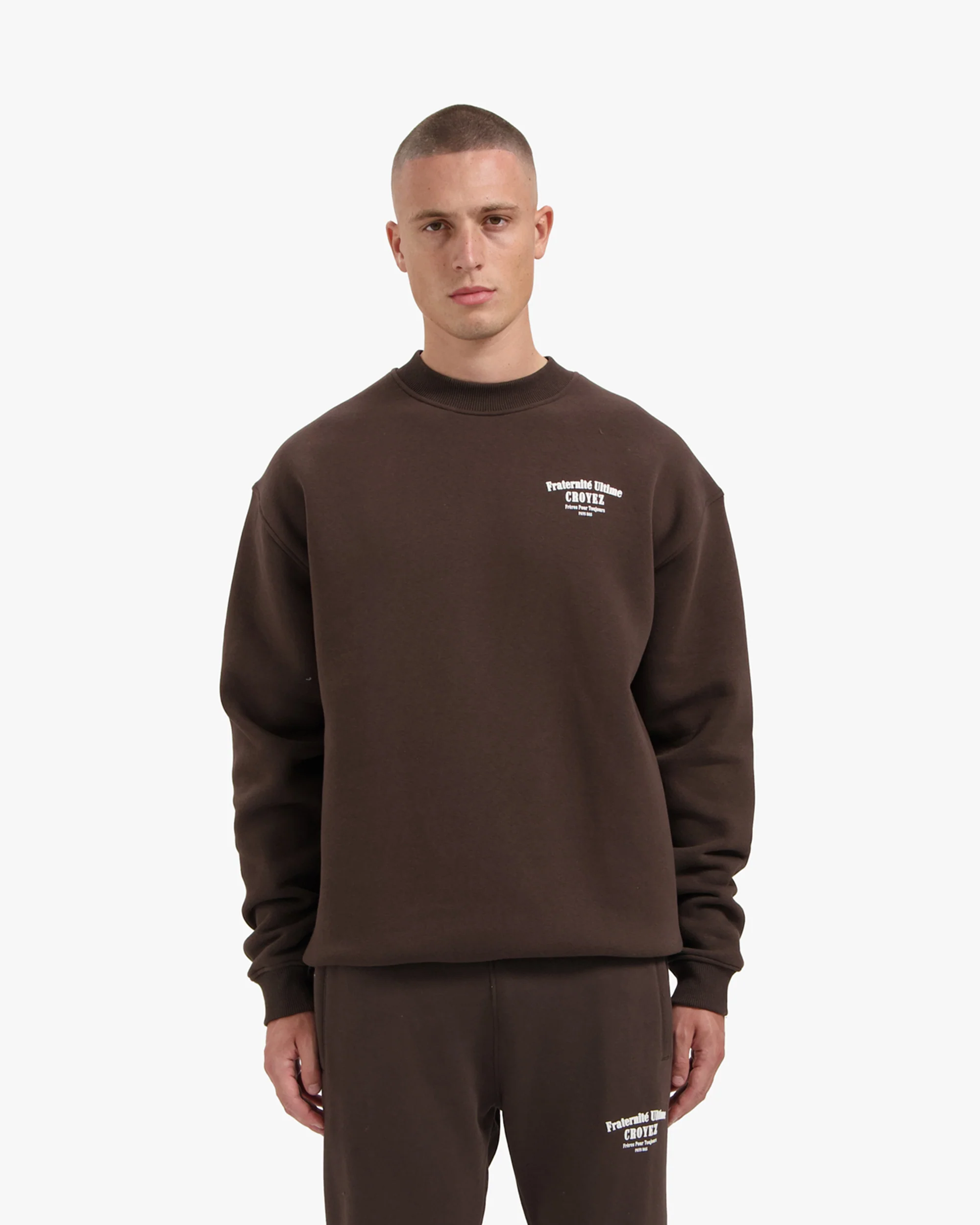 CROYEZ FRATERNITÉ SWEATER | BROWN - Image 3