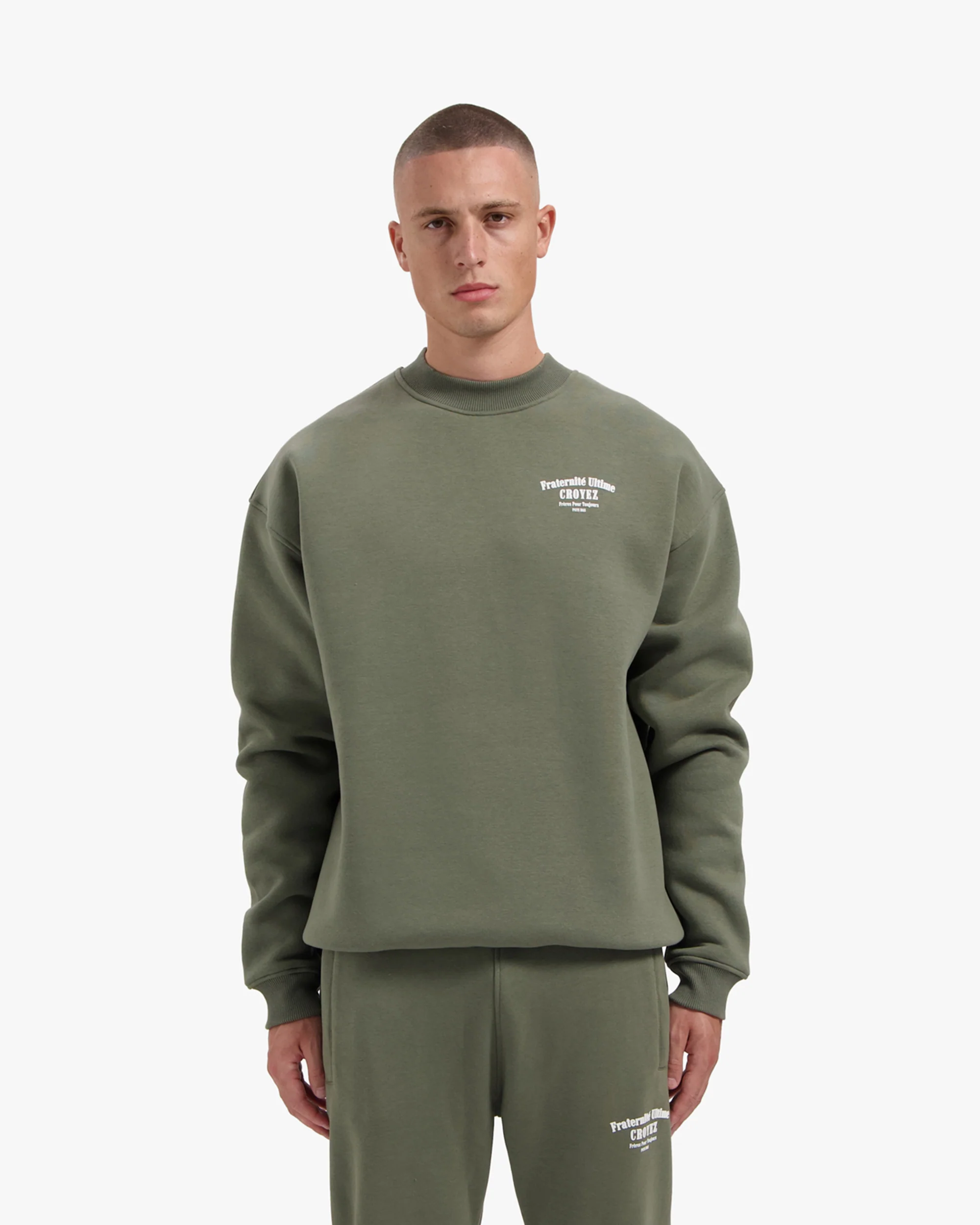 CROYEZ FRATERNITÉ SWEATER | DUSTY OLIVE - Image 3