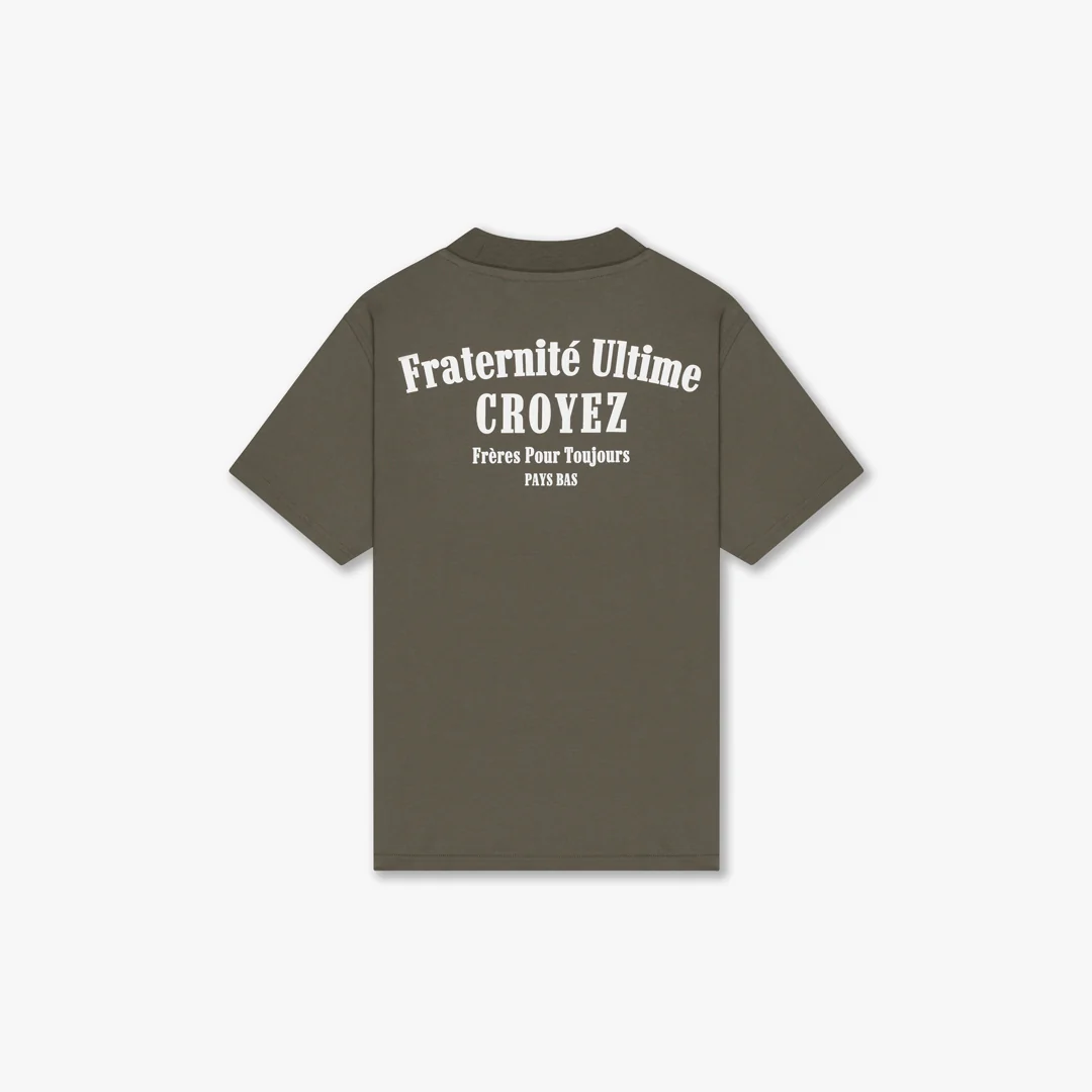 CROYEZ FRATERNITÉ T-SHIRT | DUSTY OLIVE - Image 2