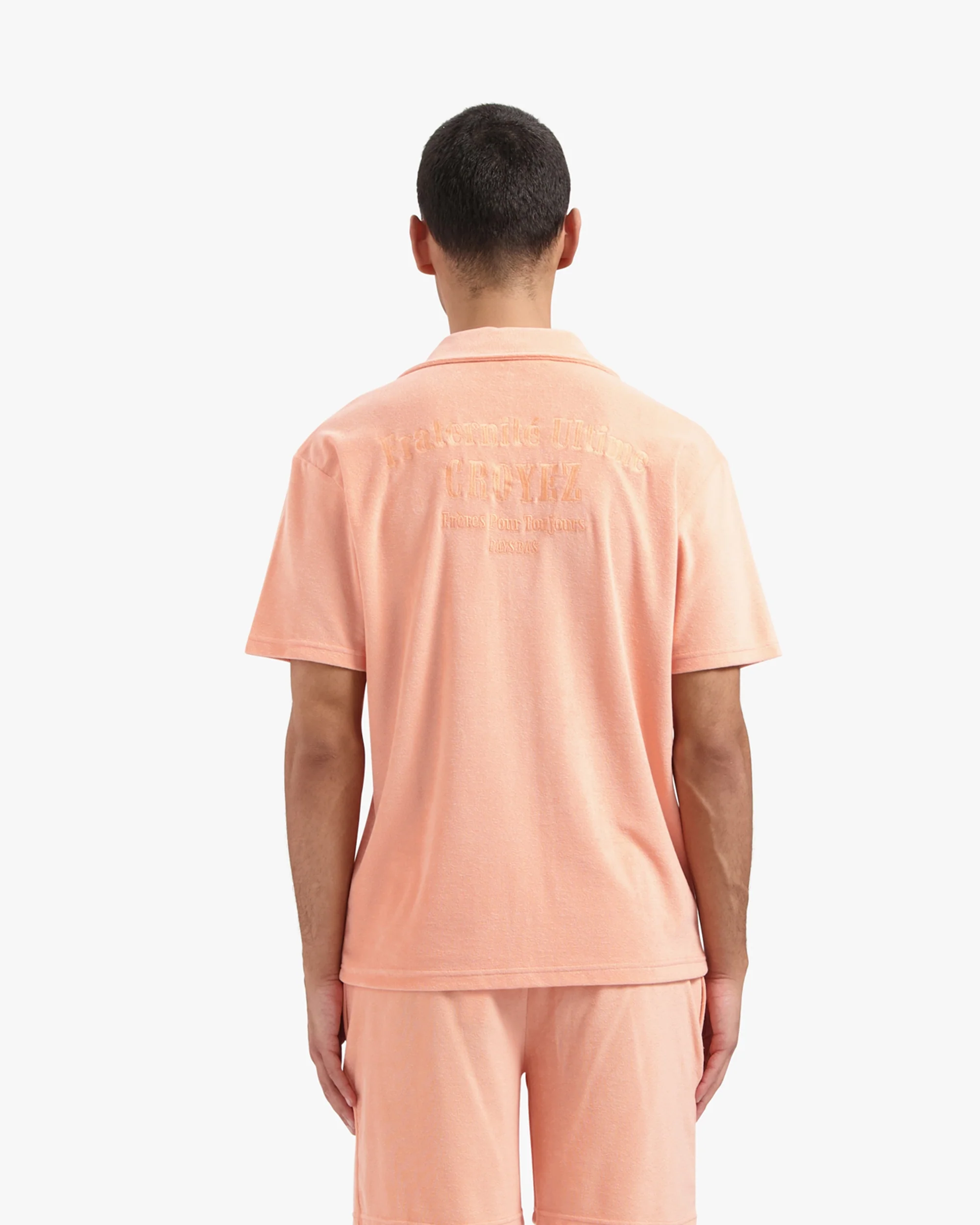 CROYEZ FRATERNITÉ TOWELLING SHIRT | PEACH - Image 4