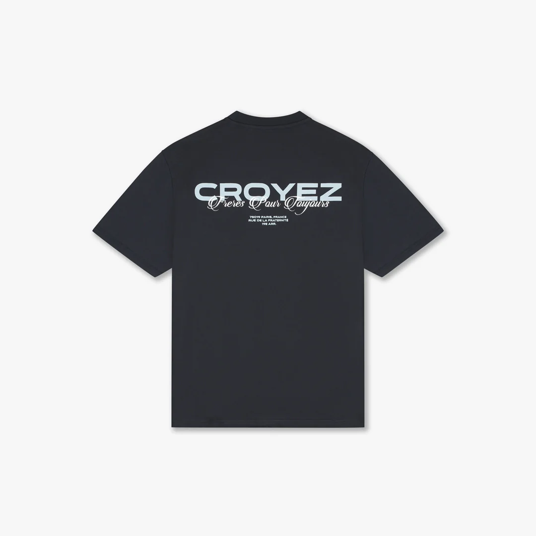 Croyez Frères T-Shirt | Navy - Image 2