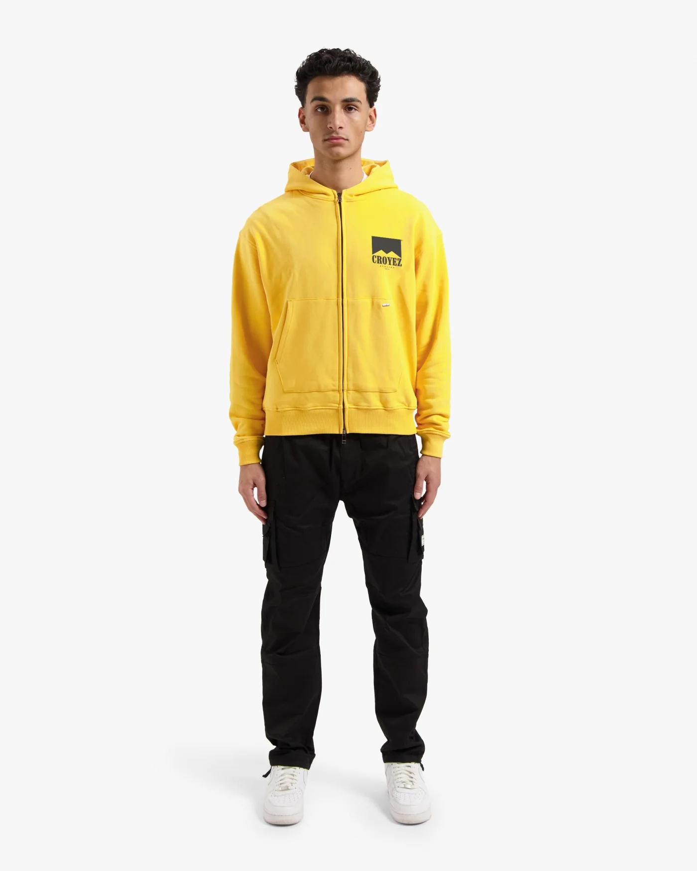 CROYEZ FUMES ZIP HOODIE | YELLOW - Image 3