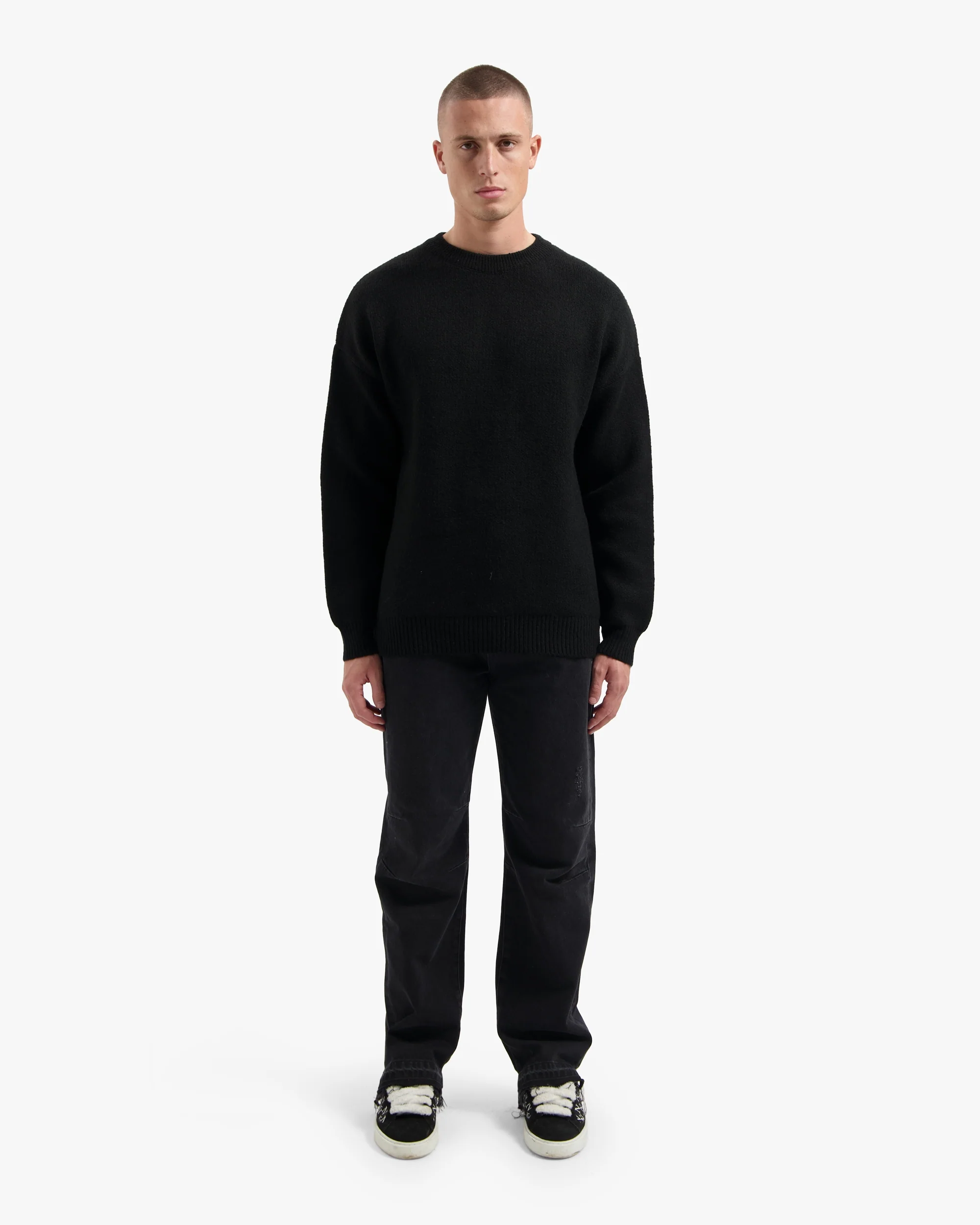 CROYEZ GALLERY KNIT SWEATER | BLACK - Image 5