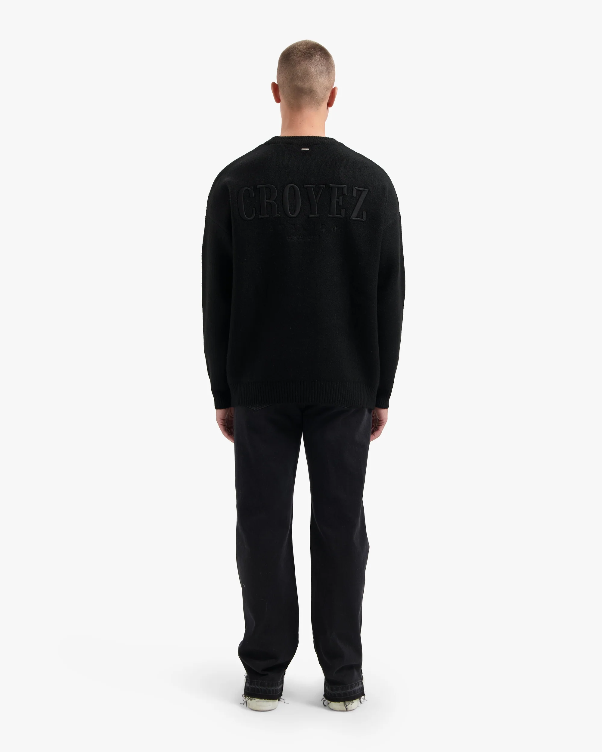 CROYEZ GALLERY KNIT SWEATER | BLACK - Image 6