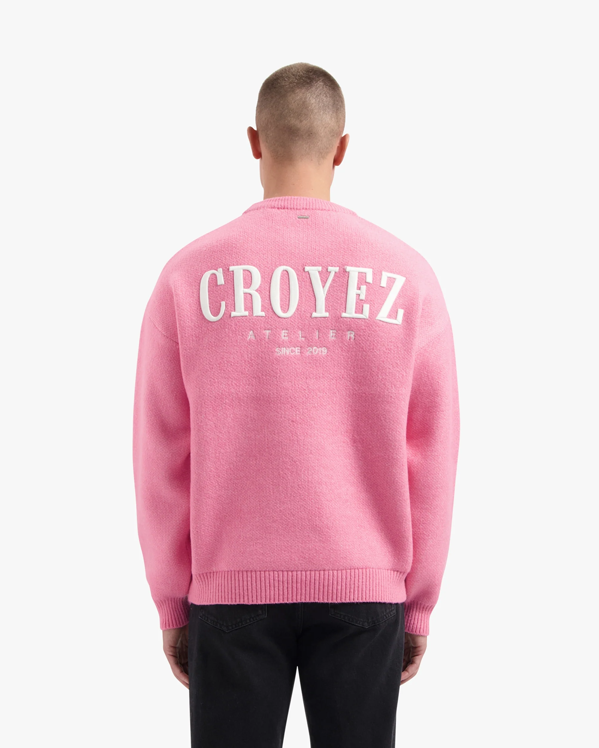 CROYEZ GALLERY KNIT SWEATER | PINK - Image 4