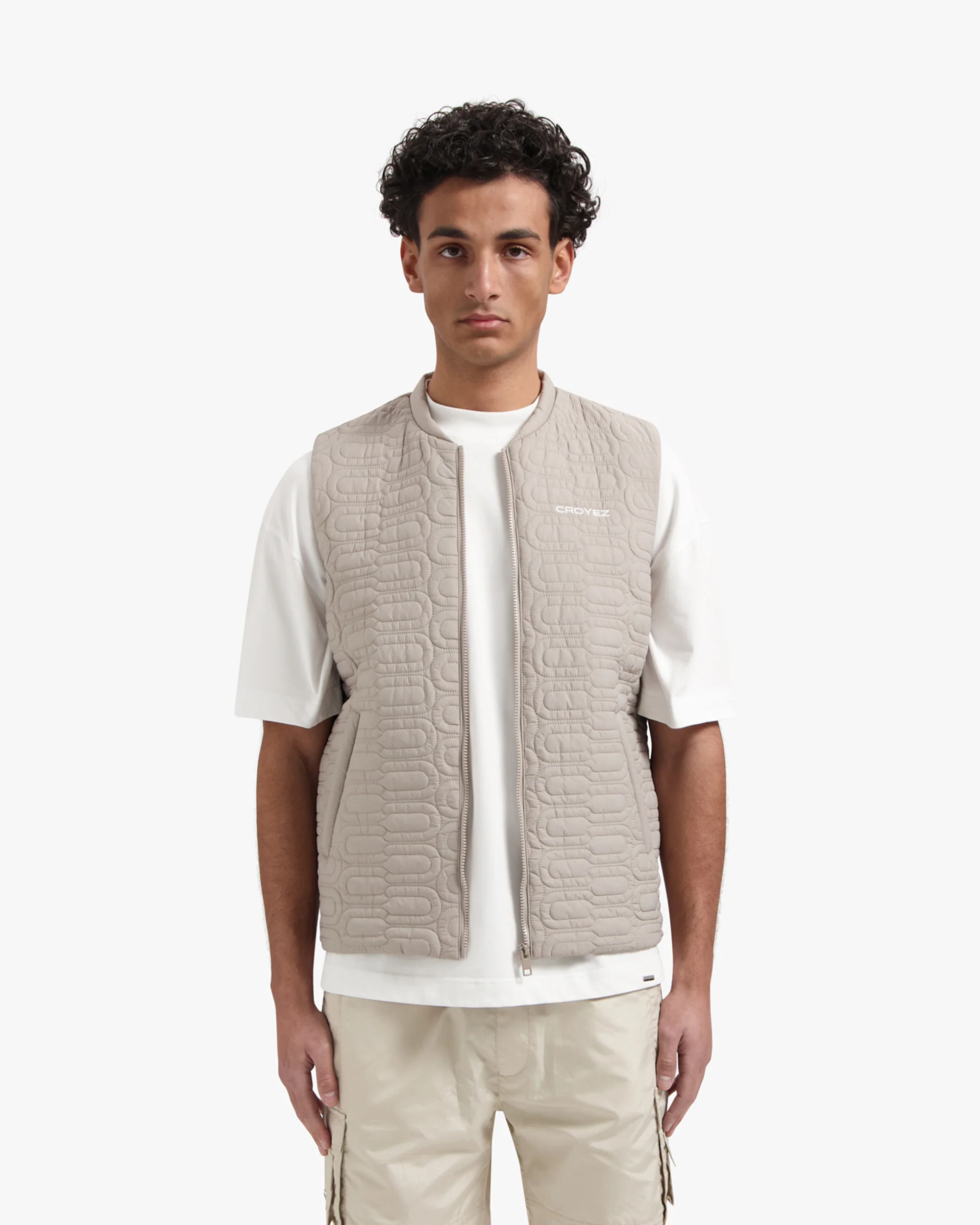 CROYEZ GALLERY QUILTED VEST | STONE - Image 3