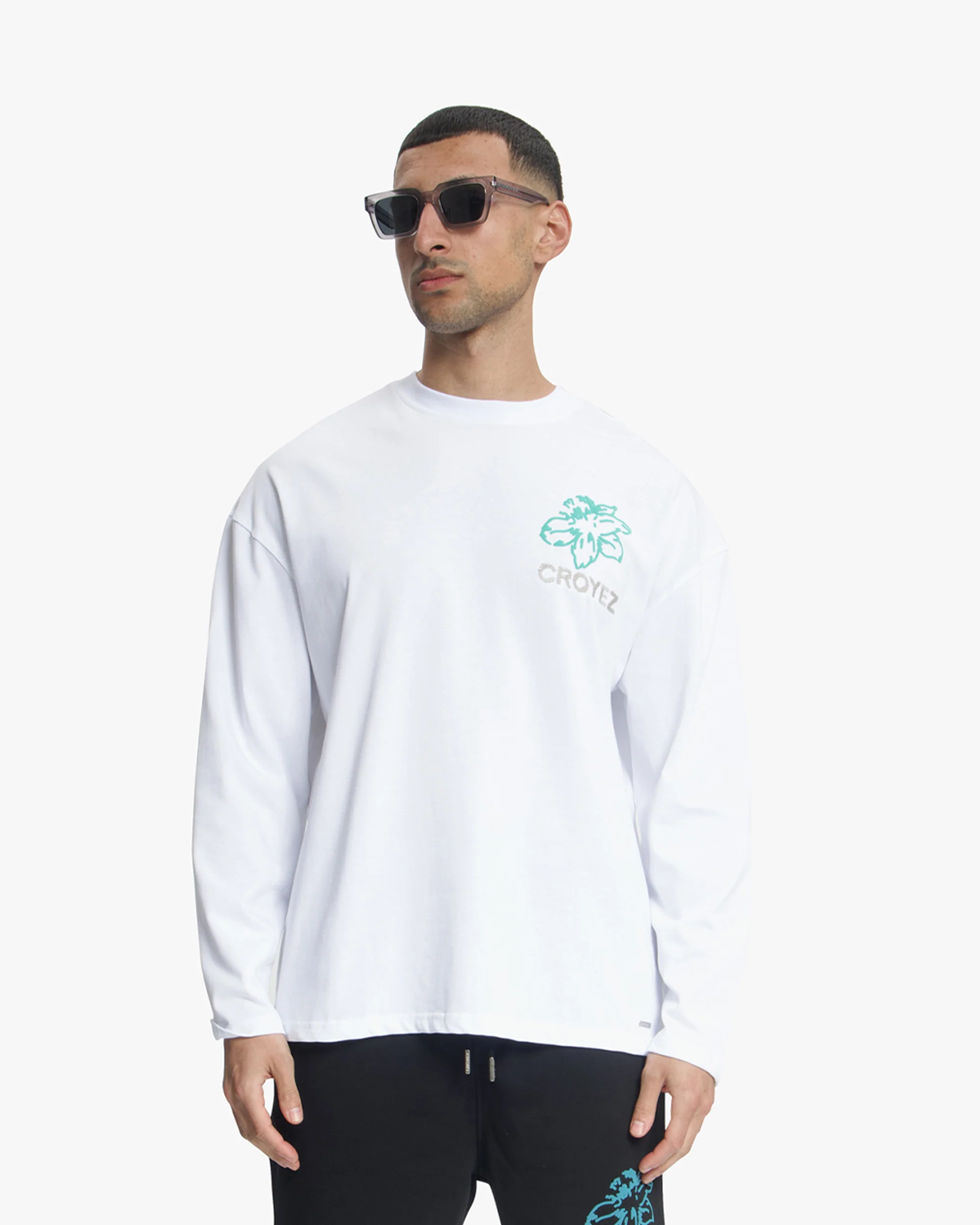 Croyez Gardener Longsleeve | White/Tiffany Blue - Image 3