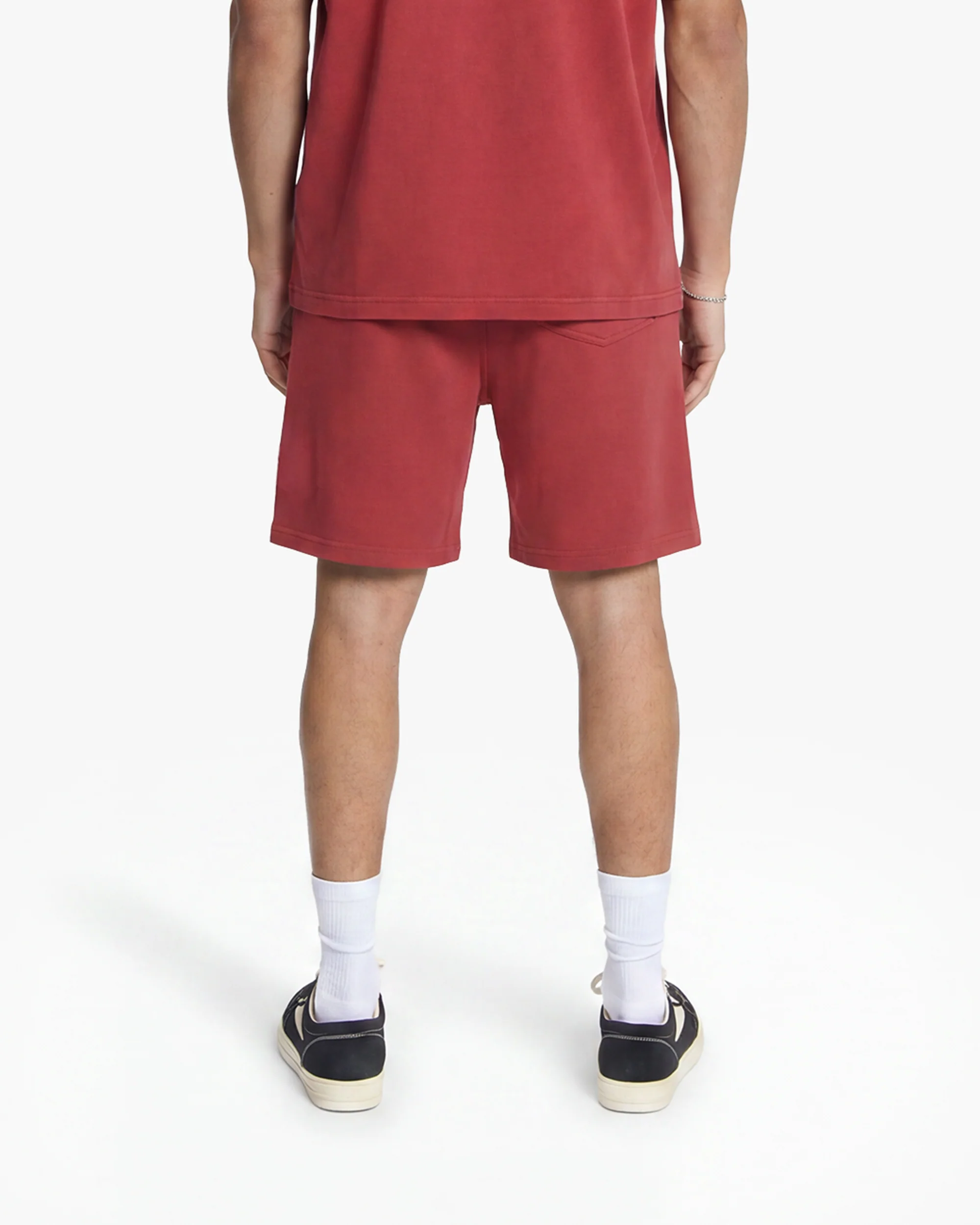 Croyez Garment Dye Shorts | Red - Image 4