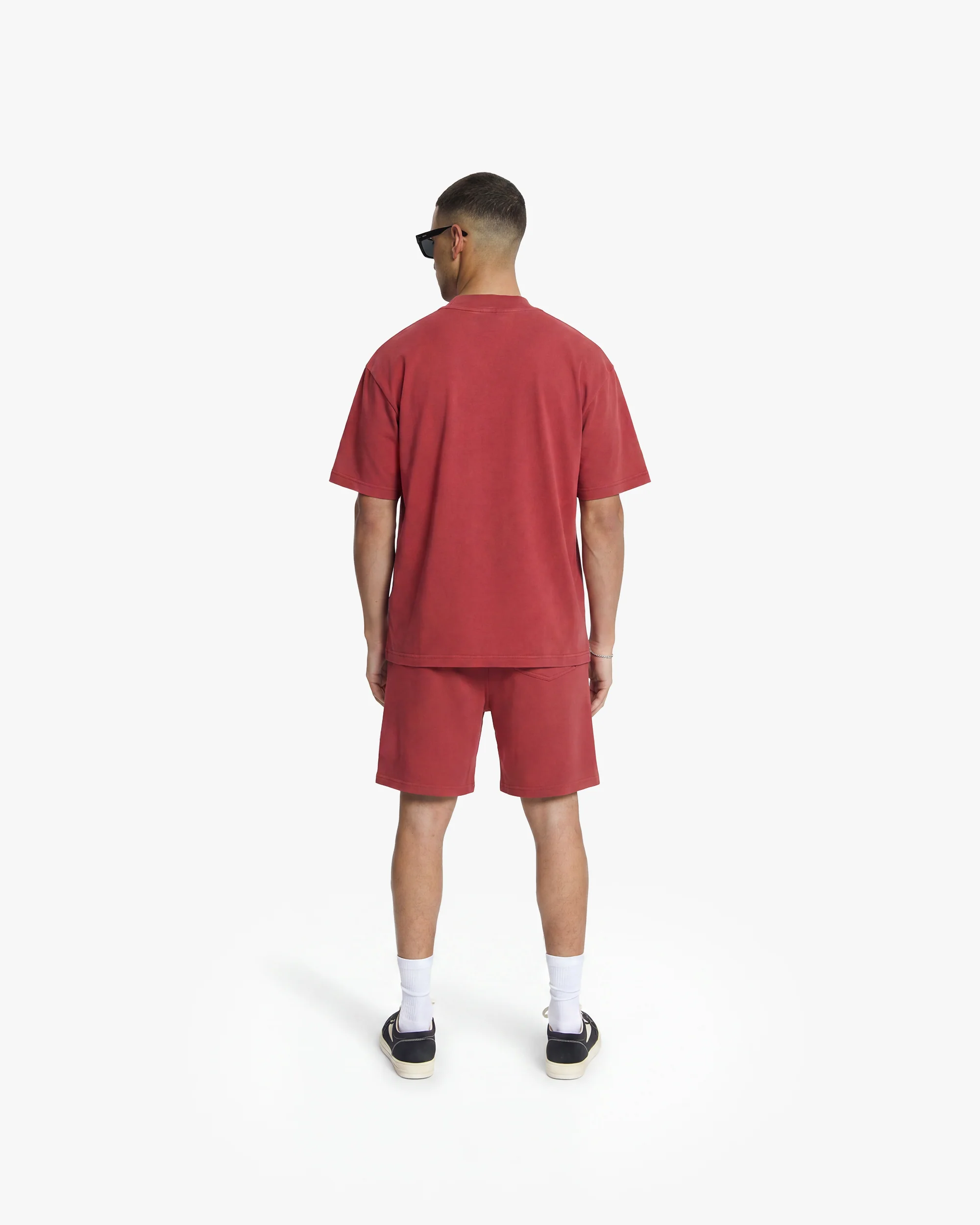 Croyez Garment Dye Shorts | Red - Image 6