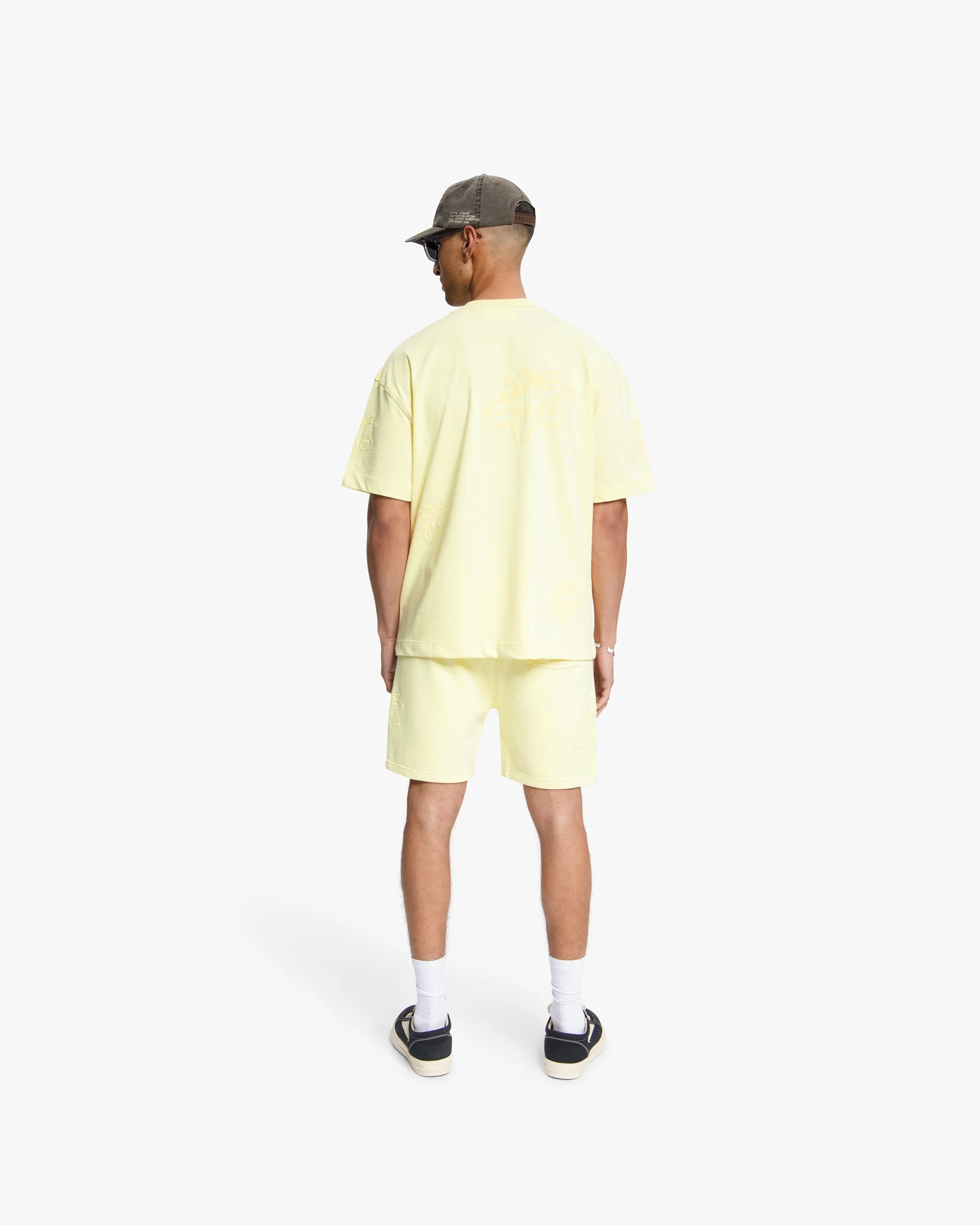 Croyez Initial Flower Shorts | Butter Yellow - Image 6