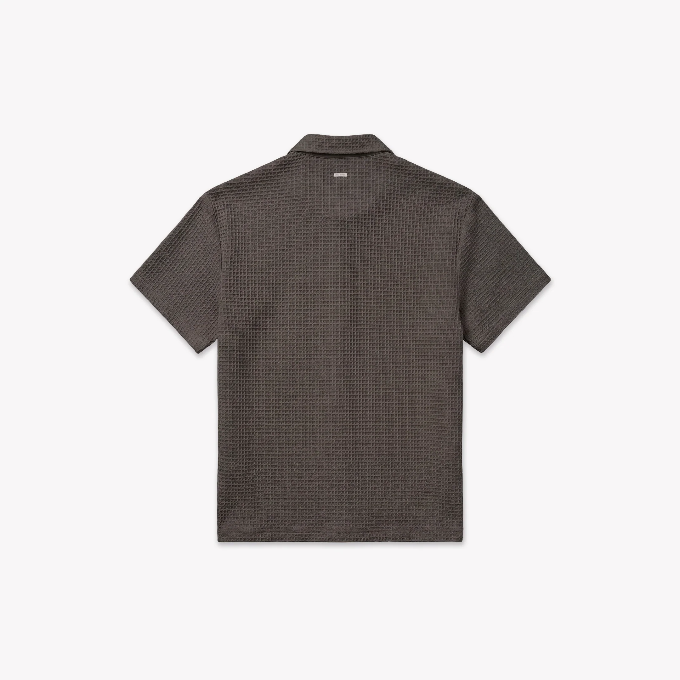 Croyez Initial Waffle Shirt | Washed Brown - Image 2