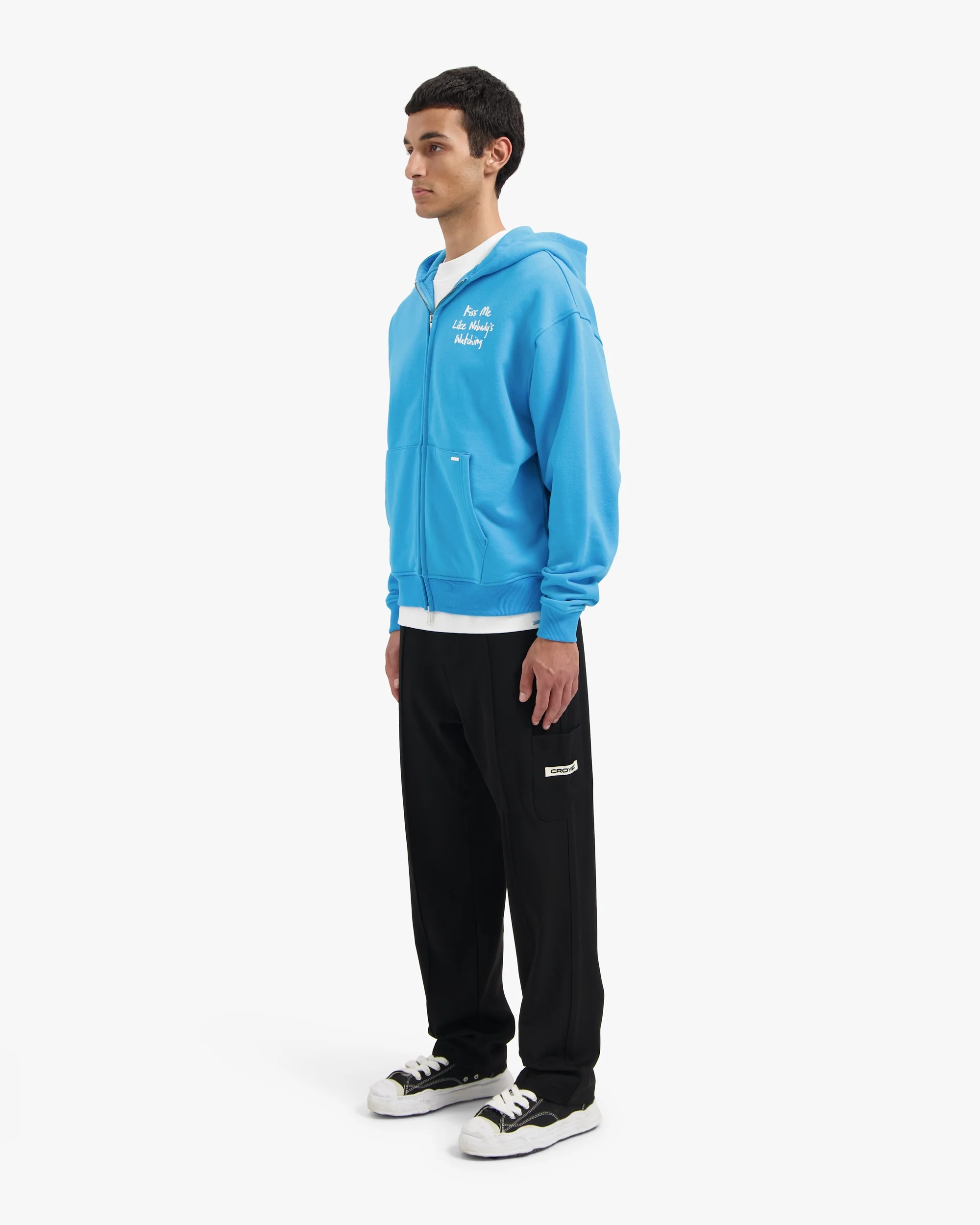 CROYEZ KISS ME LIKE ZIP HOODIE | BLUE - Image 7