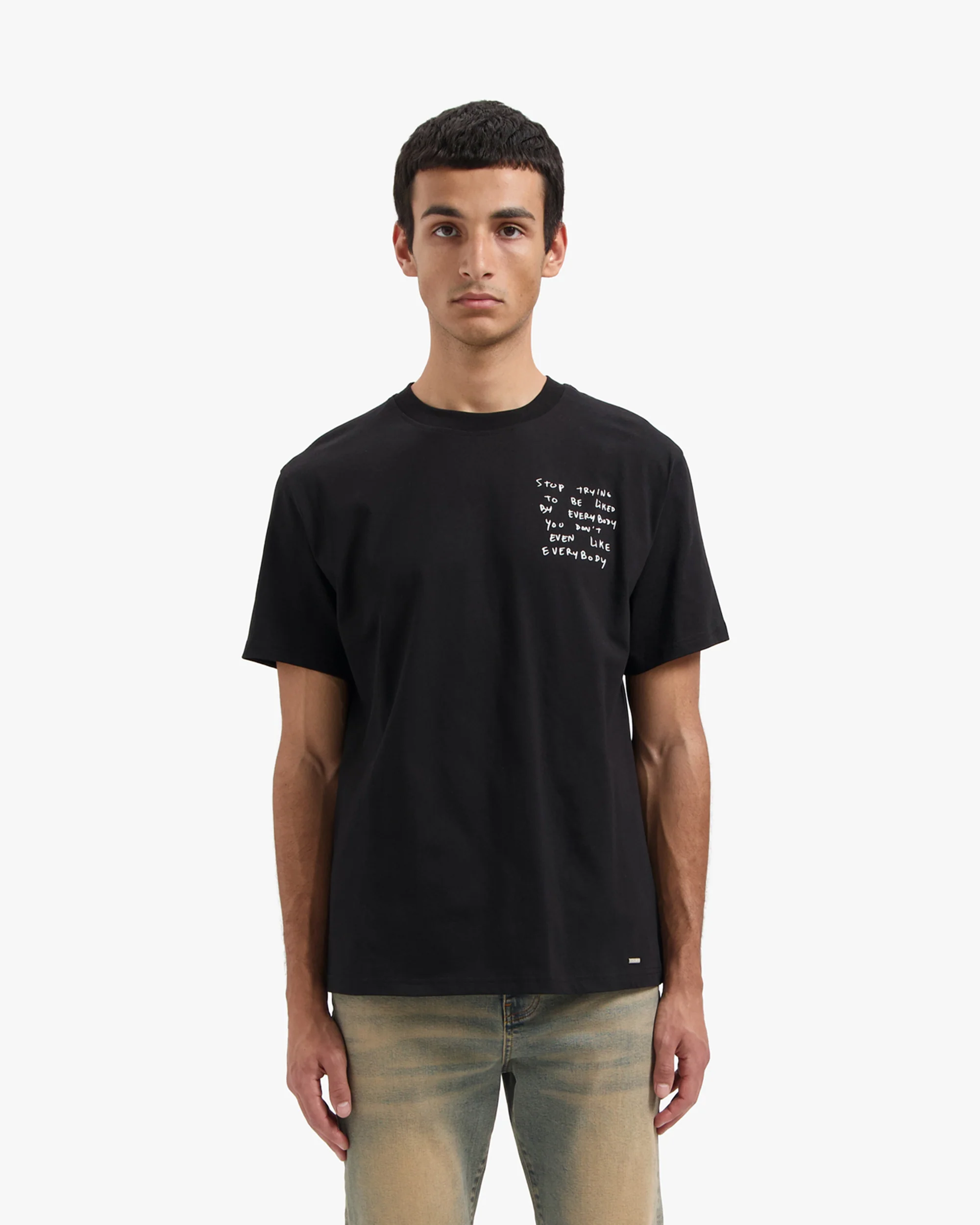 CROYEZ LIKED BY EVERYBODY T-SHIRT | BLACK - Image 3