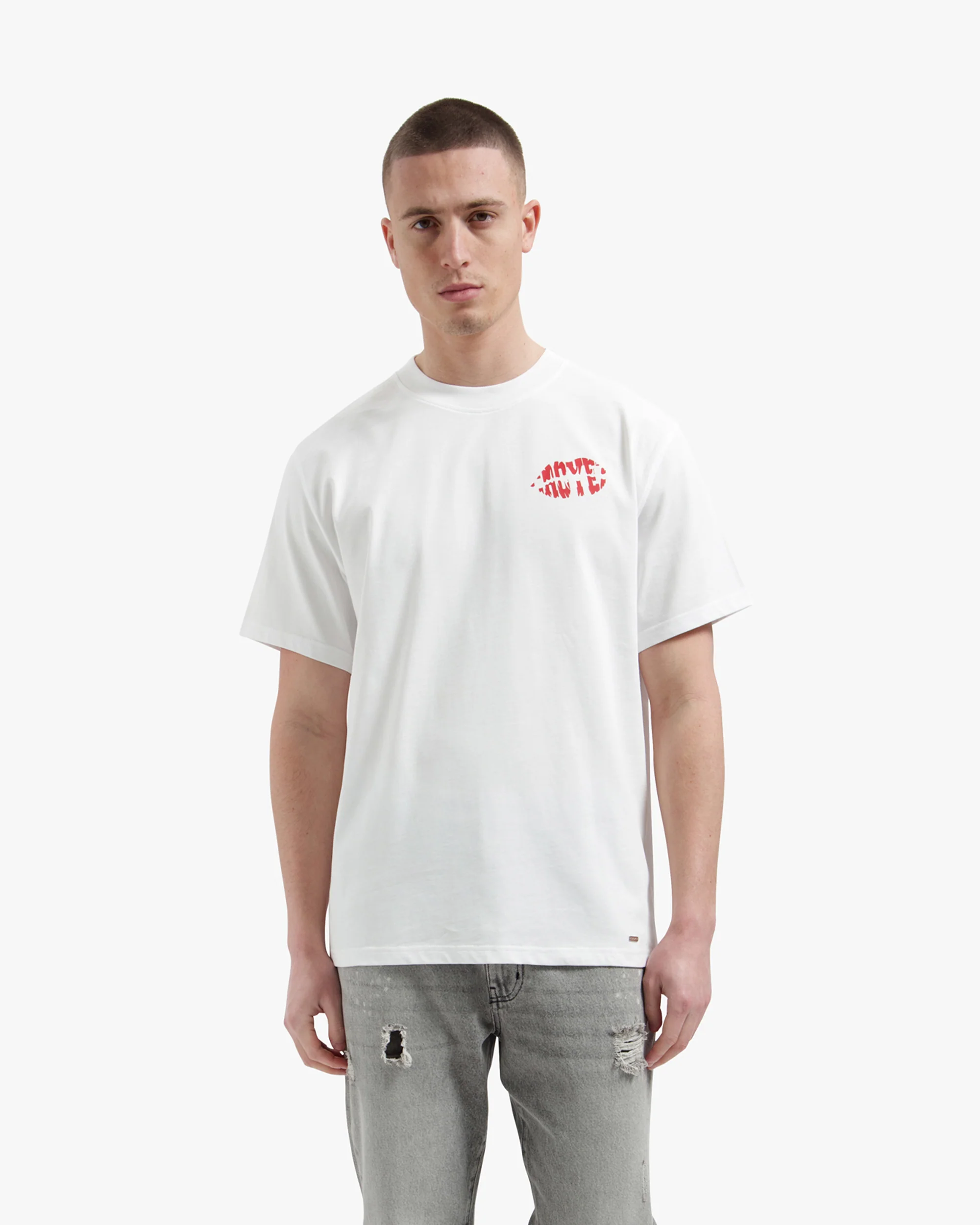 Croyez Lips T-Shirt | White - Image 3