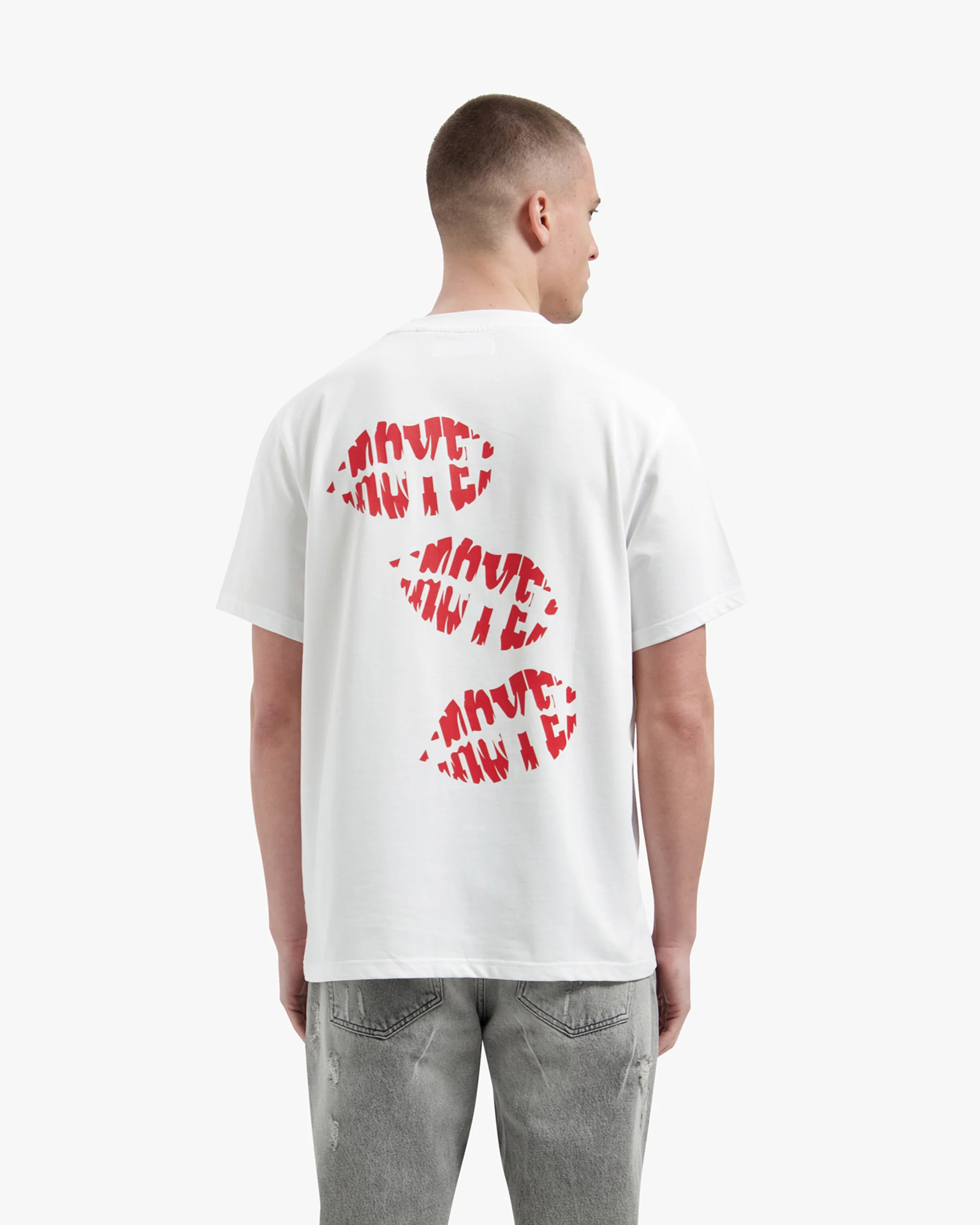 Croyez Lips T-Shirt | White - Image 4