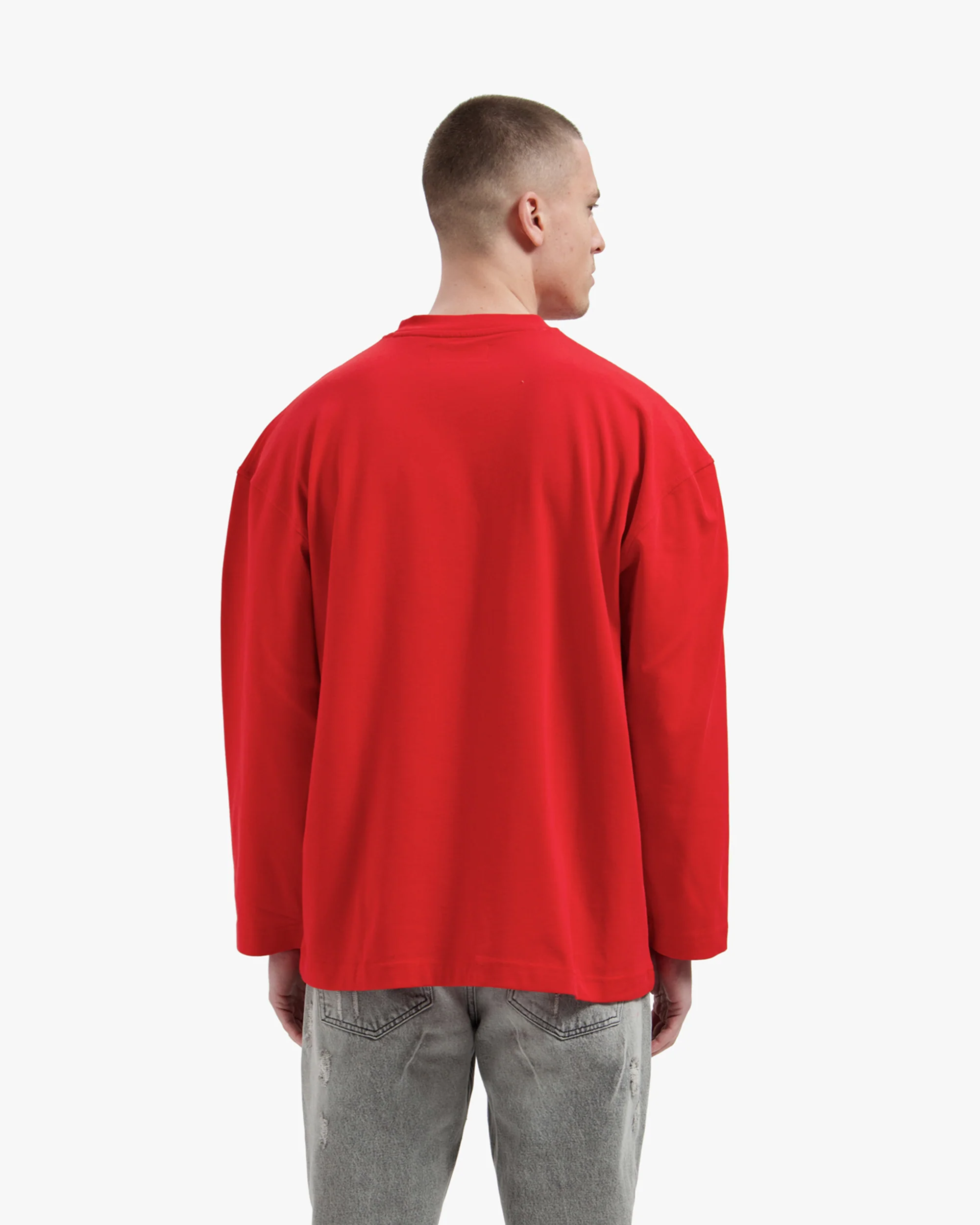 Croyez Logo Longsleeve | Red - Image 4