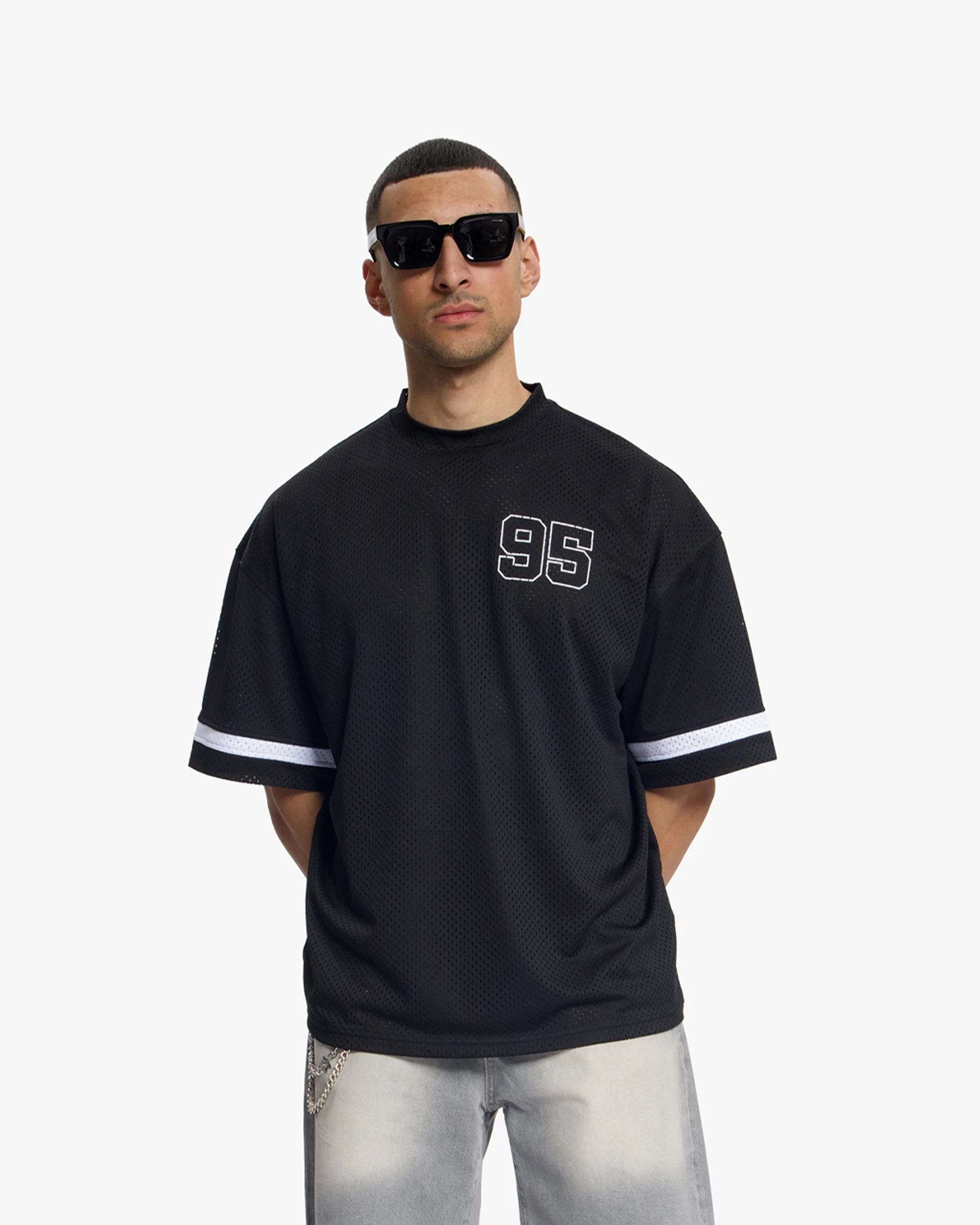 Croyez Mesh Jersey | Black - Image 3