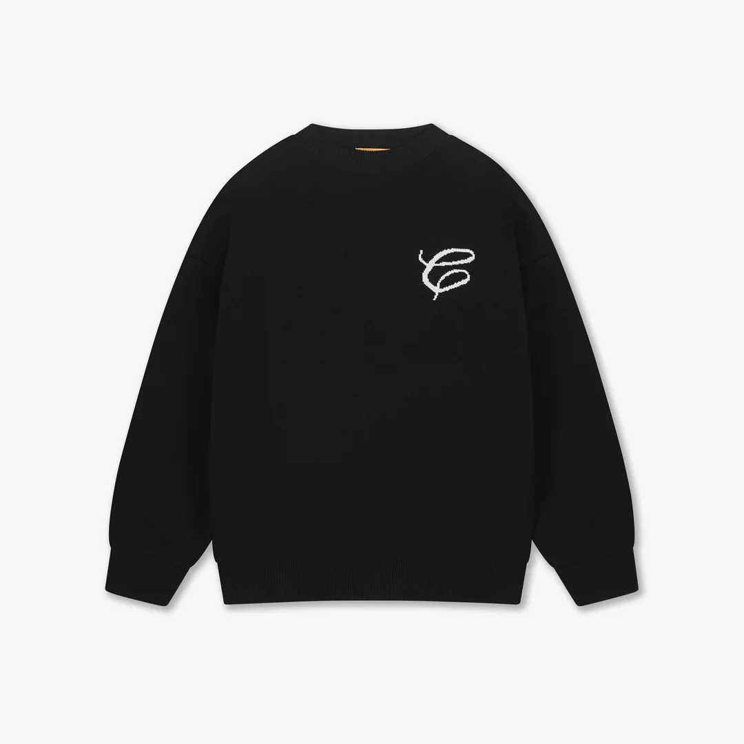 CROYEZ MINI ESSENCE KNIT SWEATER | BLACK