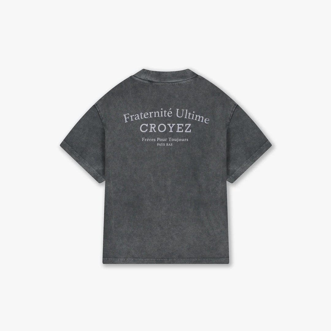 Croyez Mini Fraternité T-Shirt | Acid Wash/White - Image 2