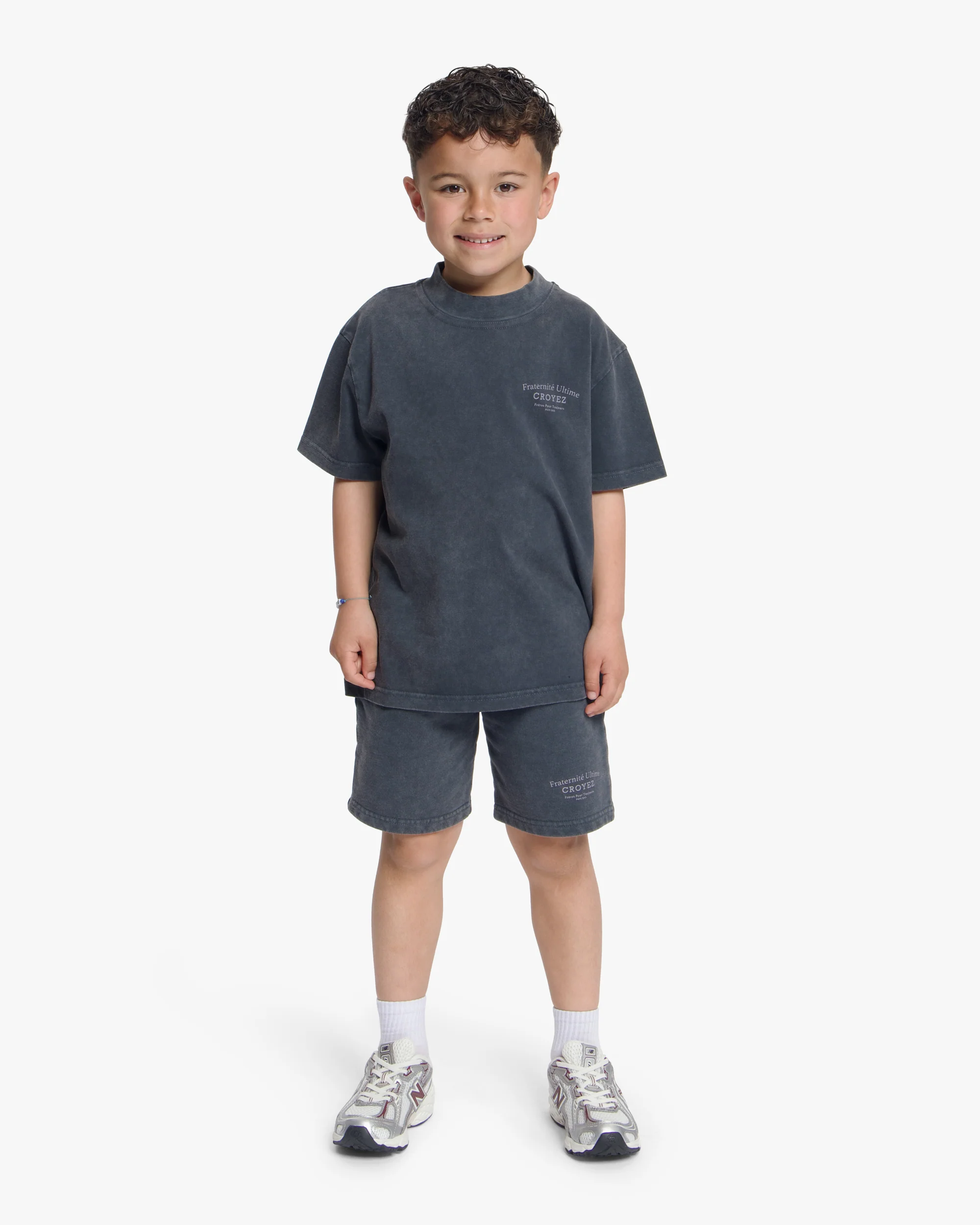 Croyez Mini Fraternité T-Shirt | Acid Wash/White - Image 3
