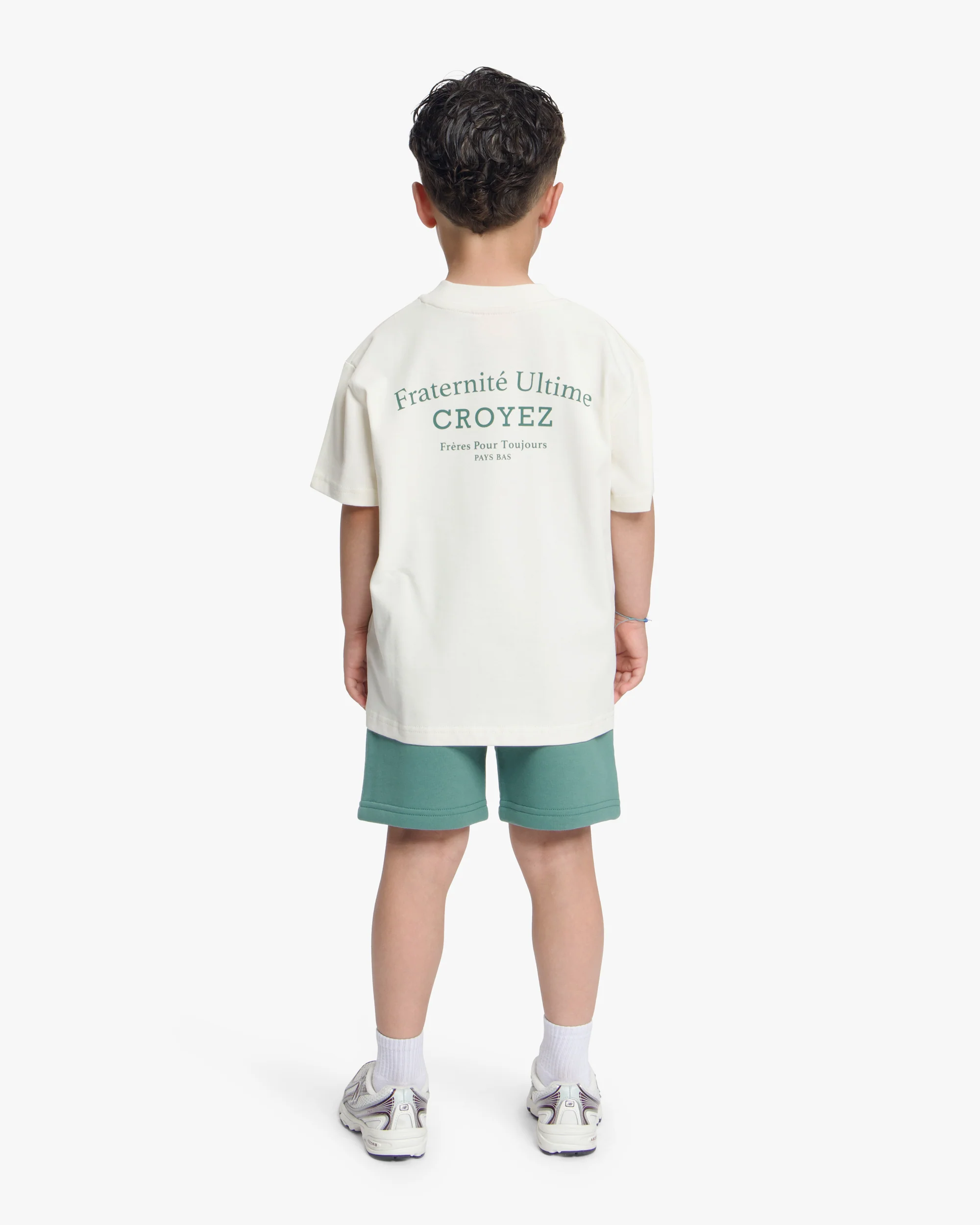 Croyez Mini Fraternité T-Shirt | Off-White/Green - Image 4