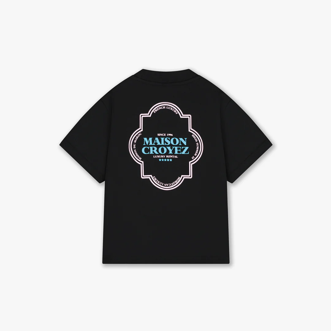 Croyez Mini Moroccan T-Shirt | Black/Pink - Image 2