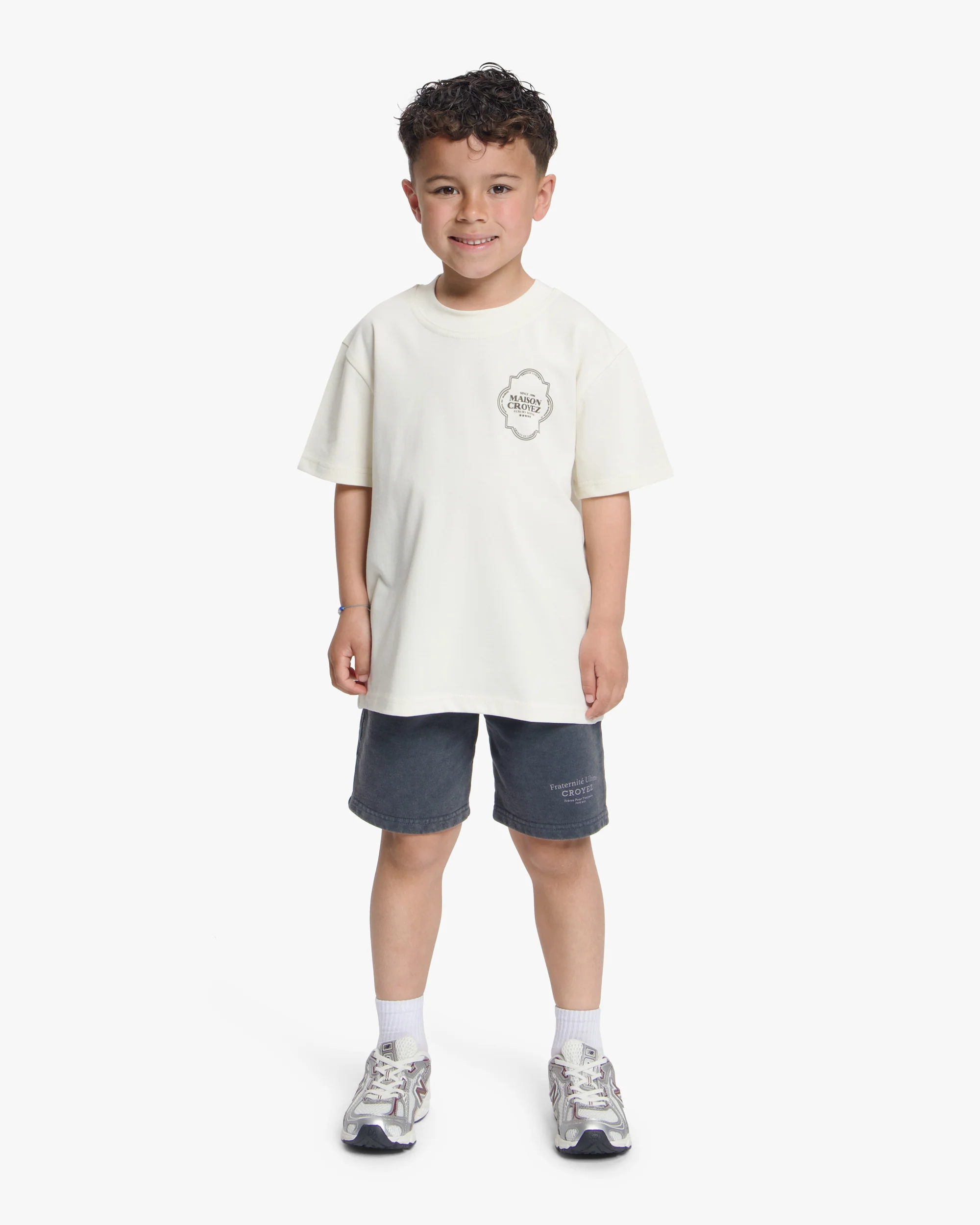 Croyez Mini Moroccan T-Shirt | Off-White/Brown - Image 3