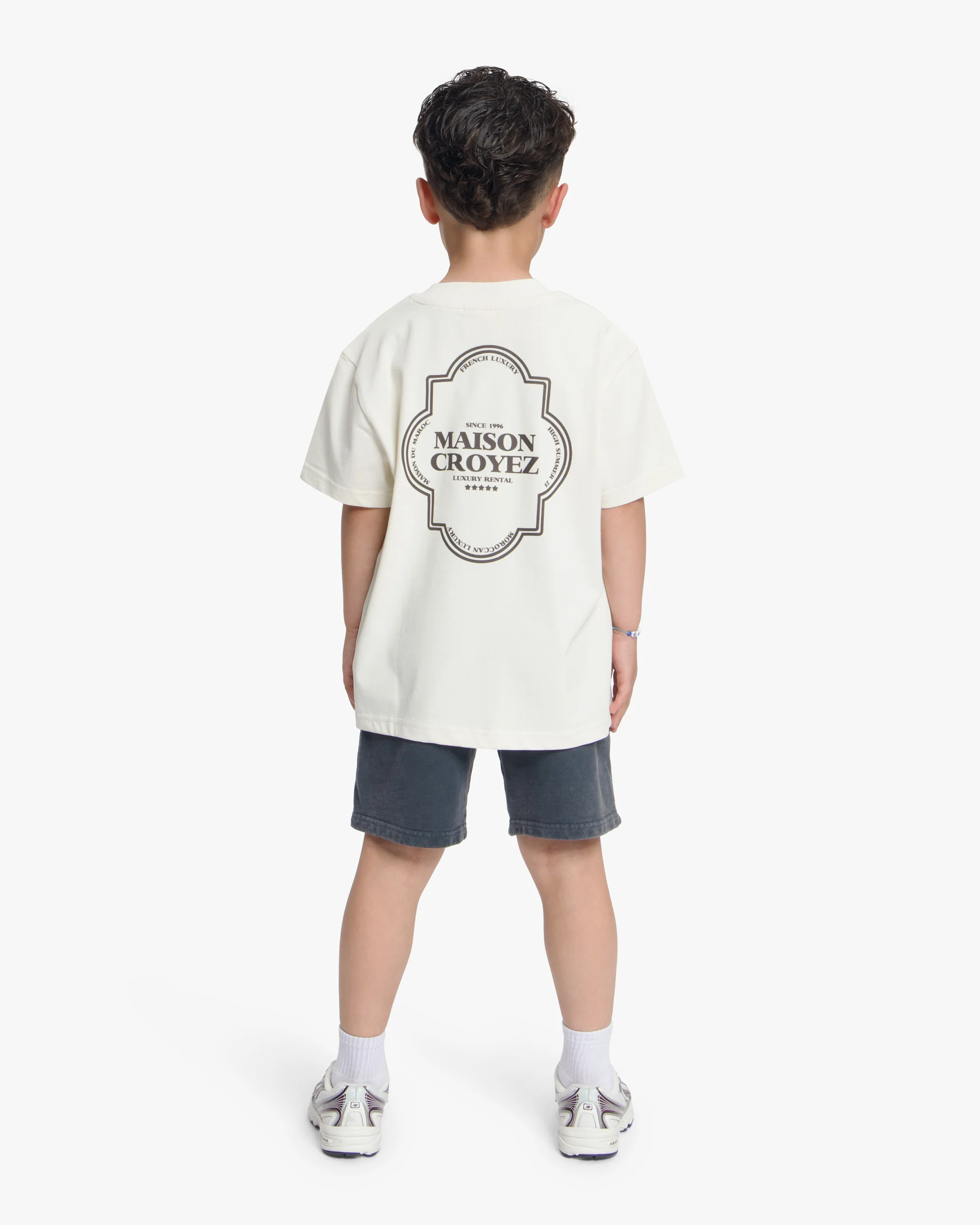 Croyez Mini Moroccan T-Shirt | Off-White/Brown - Image 4